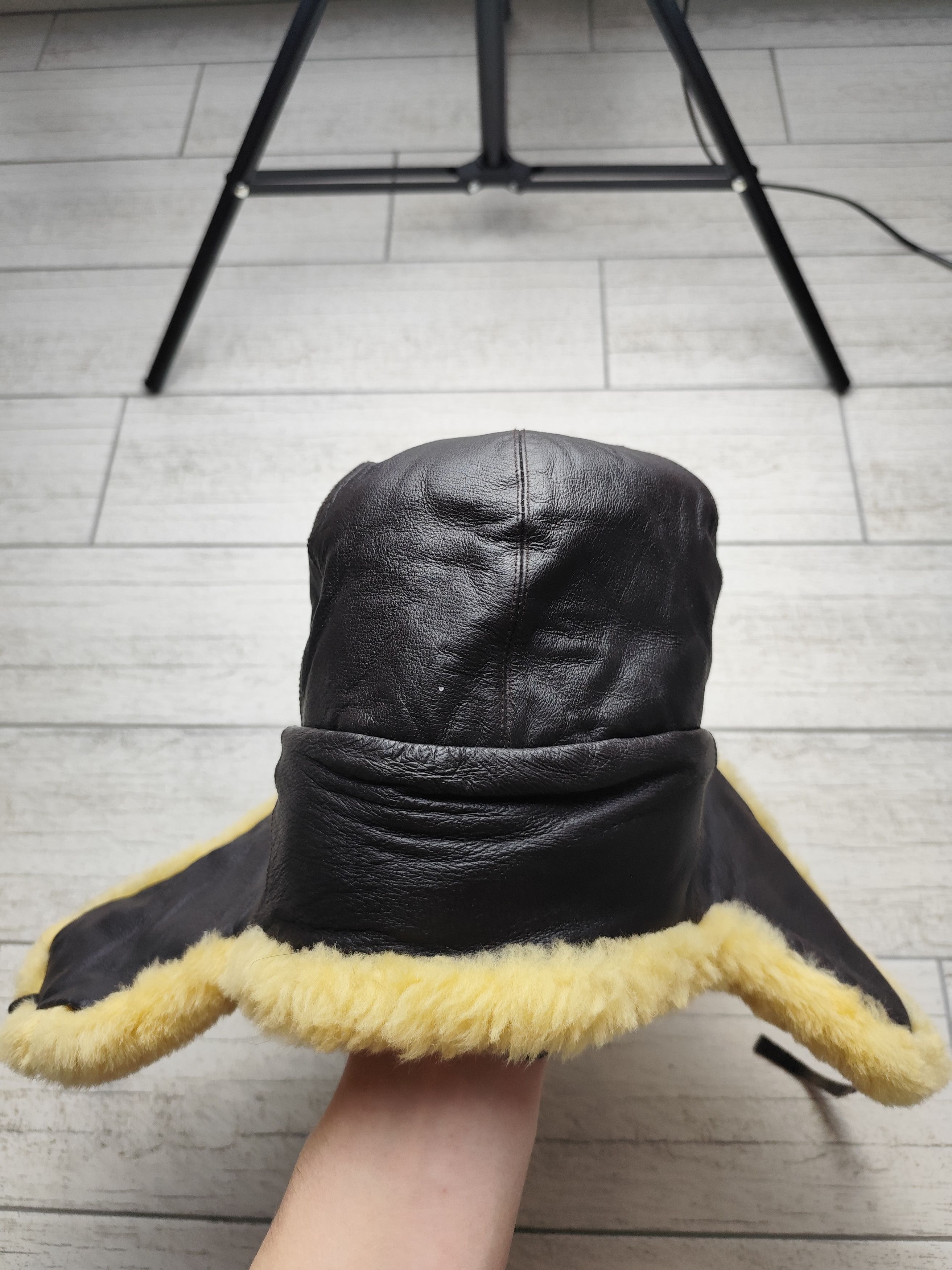 Japanese Brand VINTAGE streetwear y2k designer FUR HAT USHANKA Size ONE SIZE - 5 Thumbnail
