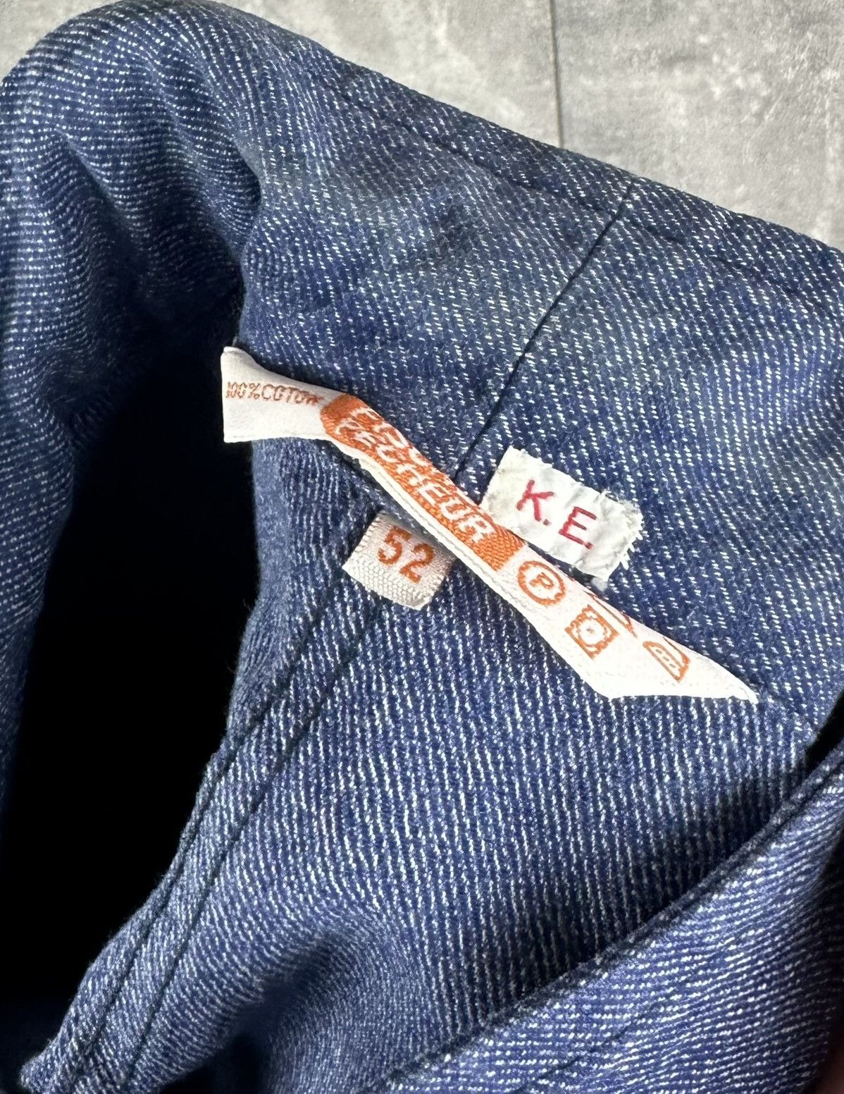 Le Laboureur Vintage Retro 70S Fischer Pecheur WorkWear Chore Jacket Size US L / EU 52-54 / 3 - 18 Thumbnail