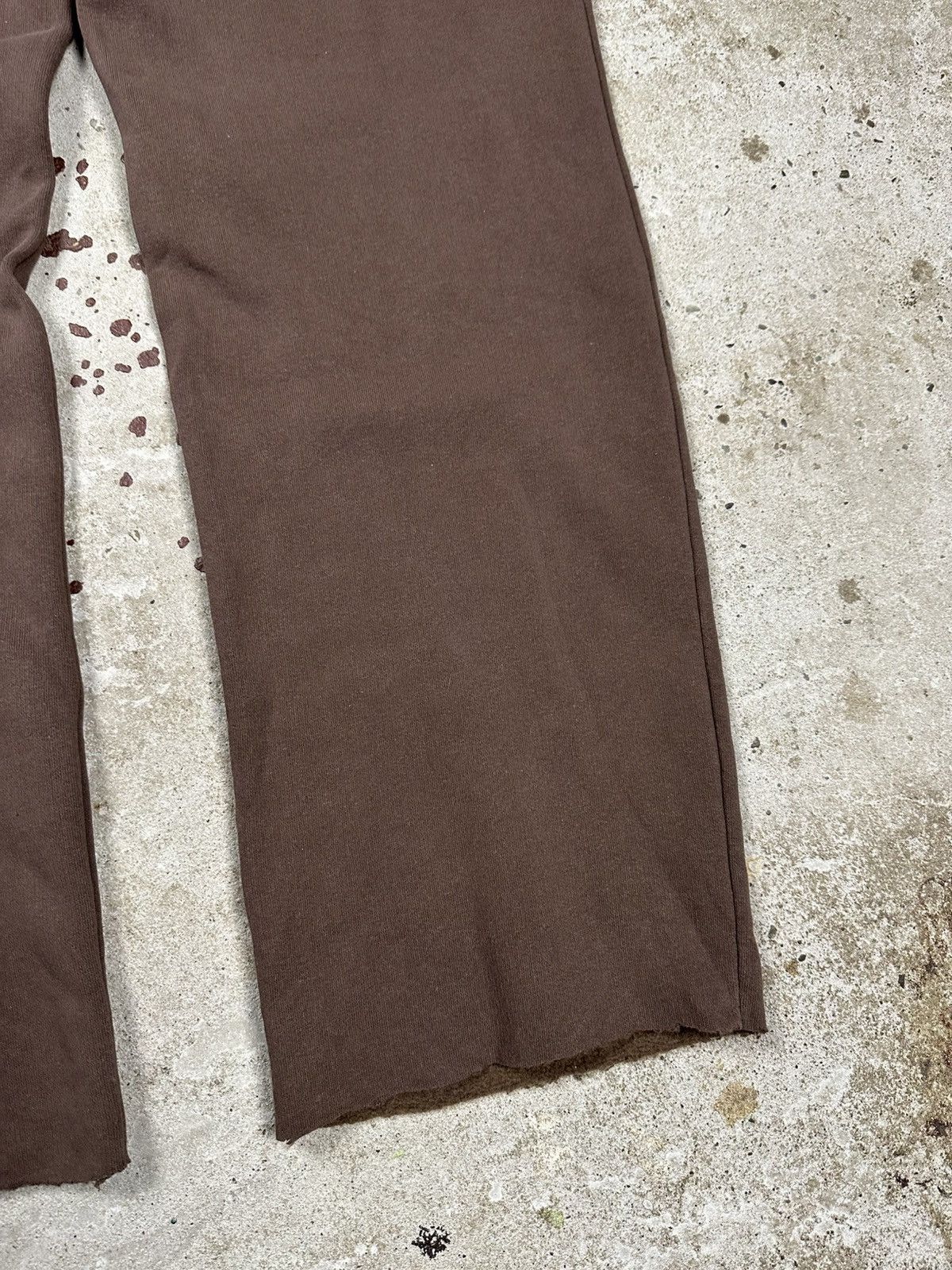 Japanese Brand × Vintage Vintage Y2K BAGGY Washed Brown Sweatpants Flare Size US 32 / EU 48 - 11 Thumbnail