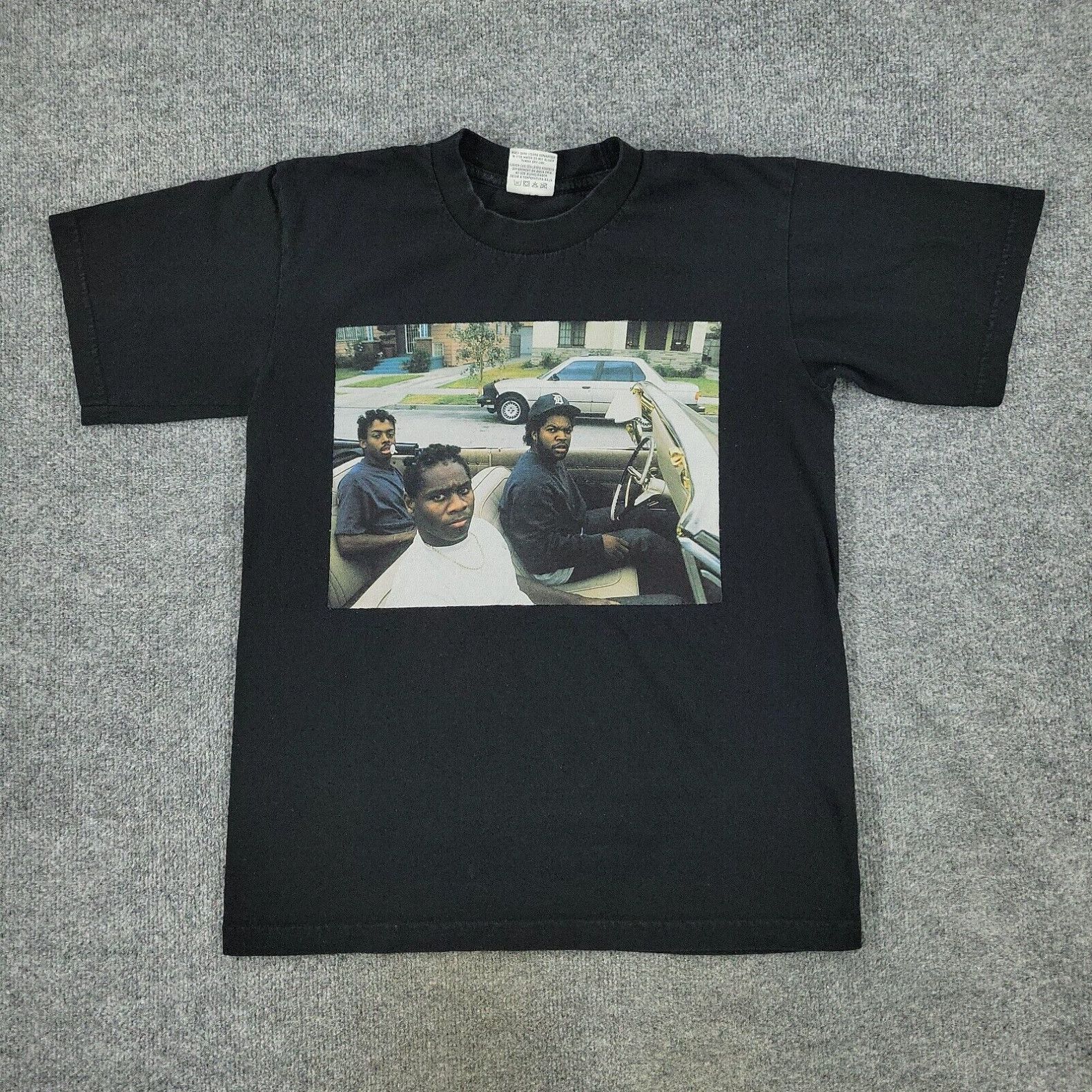 Vintage Boyz N The Hood Shirt Men s Medium Black Gangster Movie Ice Cube Short Sleeve Grailed