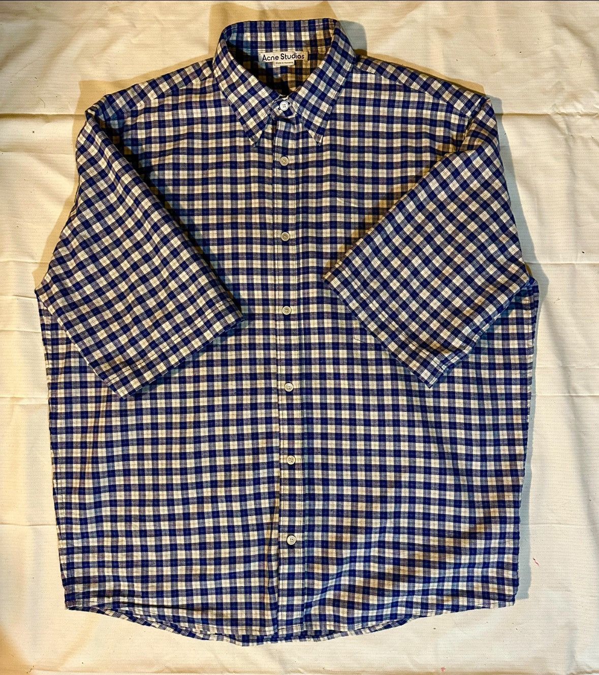 Acne Studios Oversized Plaid Shirt | Grailed