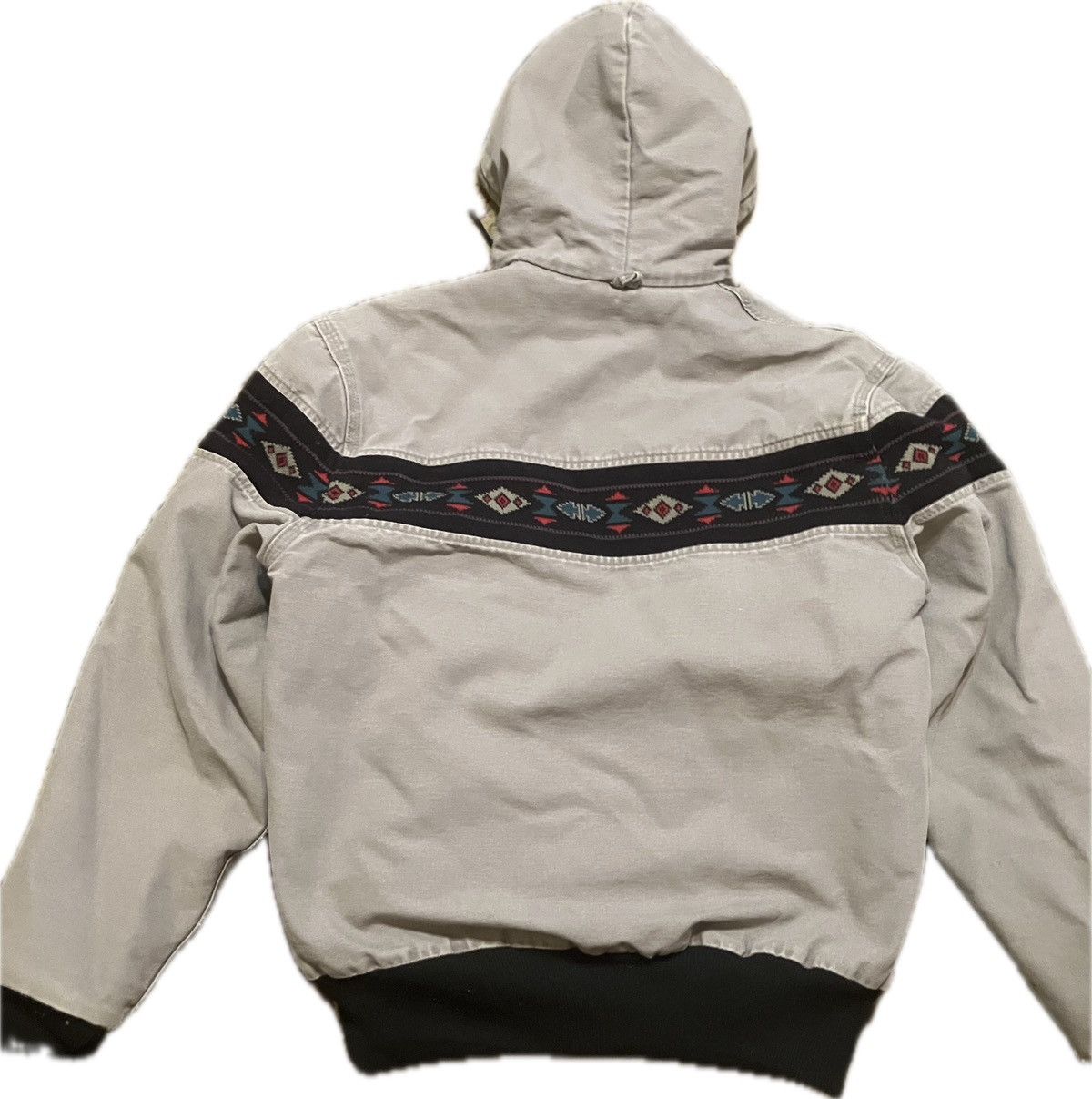 Carhartt × Vintage 90’s Carhartt Aztec Jacket Charcoal Grey Size US M / EU 48-50 / 2 - 5 Thumbnail