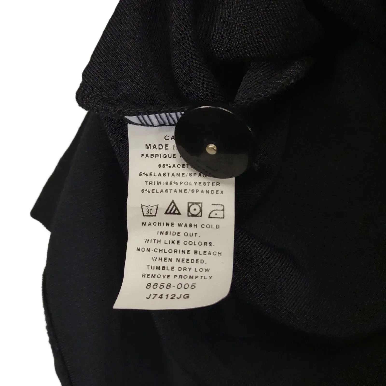 Other NWT Picadilly Sz L Black Pink Ribbon Trim 1-Button Cardigan Size L / US 10 / IT 46 - 6 Thumbnail