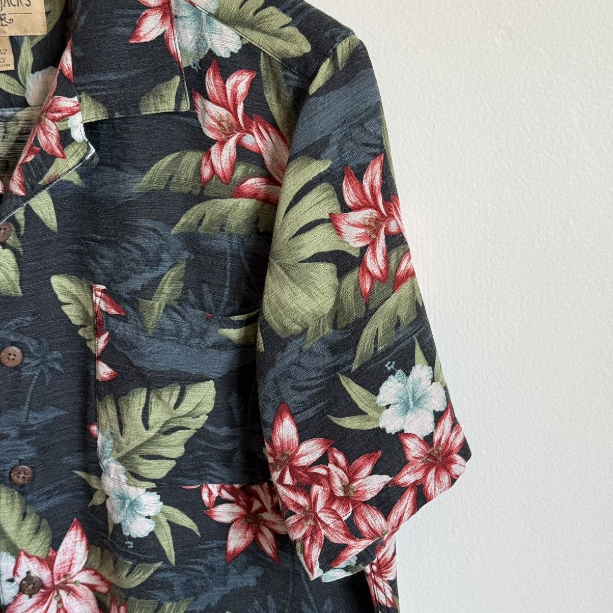 Havana × Vintage Havana Jack’s Cafe Men’s Hawaiian Floral Button-Up Shirt M Size US M / EU 48-50 / 2 - 6 Thumbnail