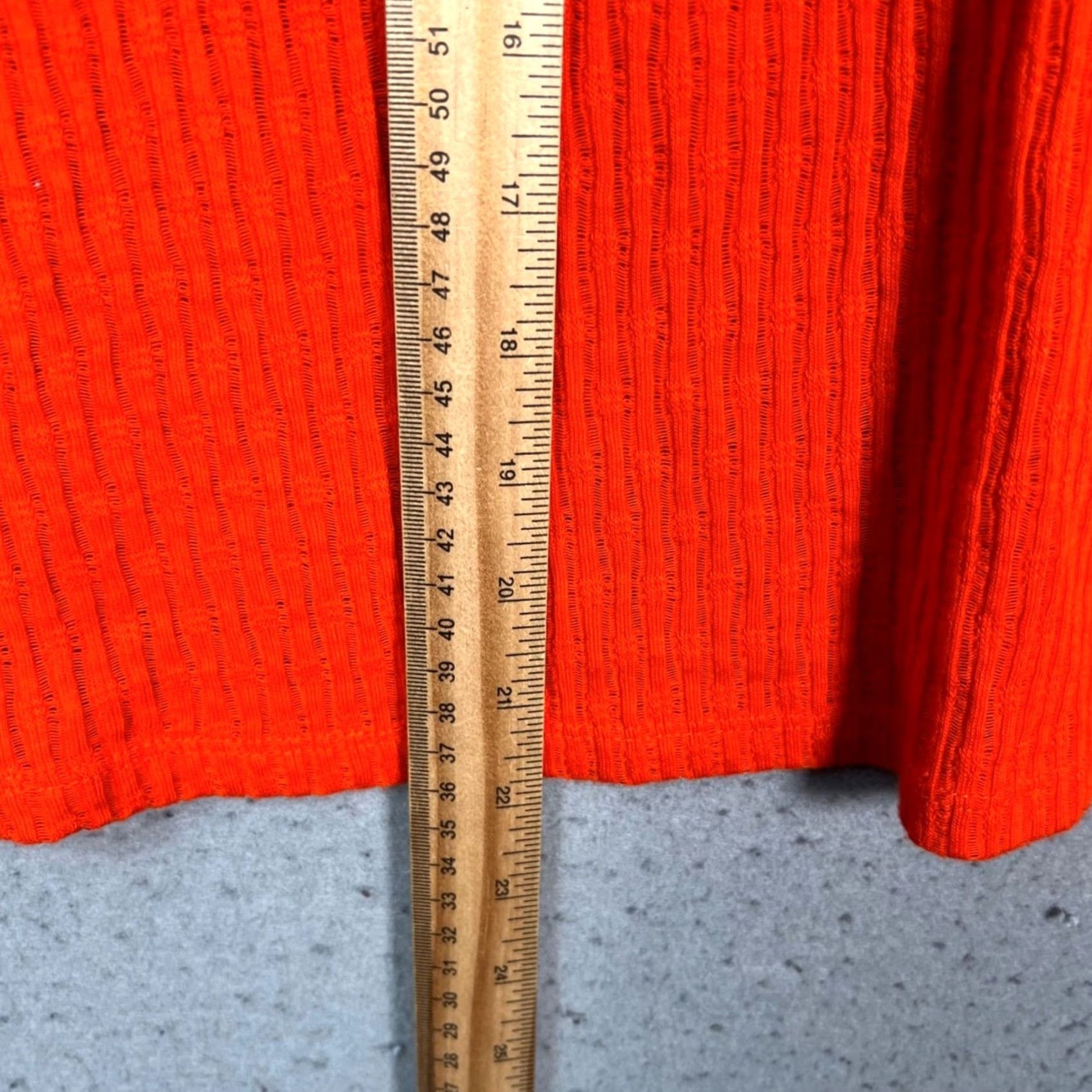 Vintage Pilcro Womens Small Red Ribbed Long Sleeve Top Shirt Spring Summer Womens Size S / US 4 / IT 40 - 7 Thumbnail