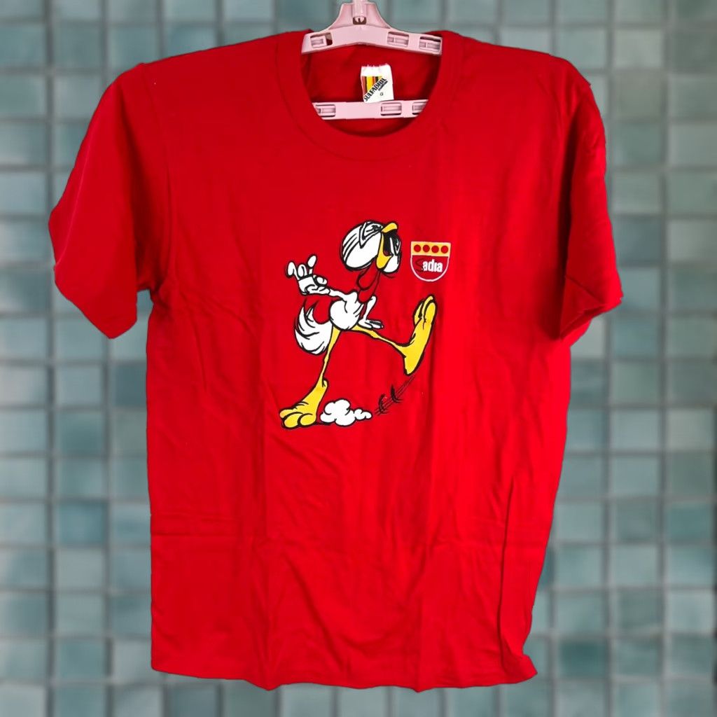 Vintage Sadia Brazilian Distribution Promo T-Shirt Mens L Red Crew Neck Short Sleeve Graphic Print Chicken Jersey Cotton Sulfabril Shirt Men Red 90s? Size US L / EU 52-54 / 3 - 1 Thumbnail