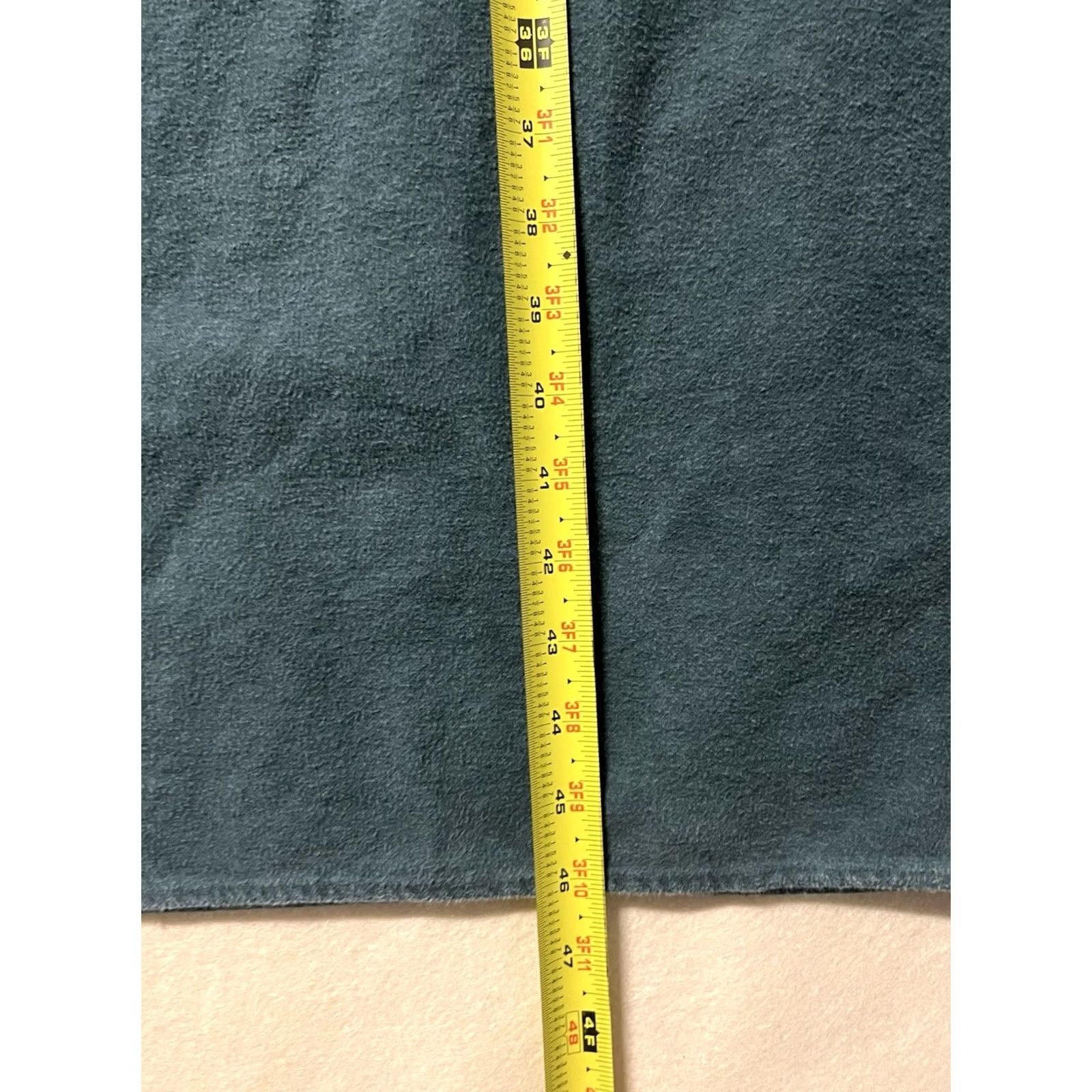 Vintage The Vermont Country Store Nightgown Women's Gown XL Green Flannel Cotton Long Sleeve Button V-Neck Pajama Dress Vintage? Size XL / US 12-14 / IT 48-50 - 4 Thumbnail