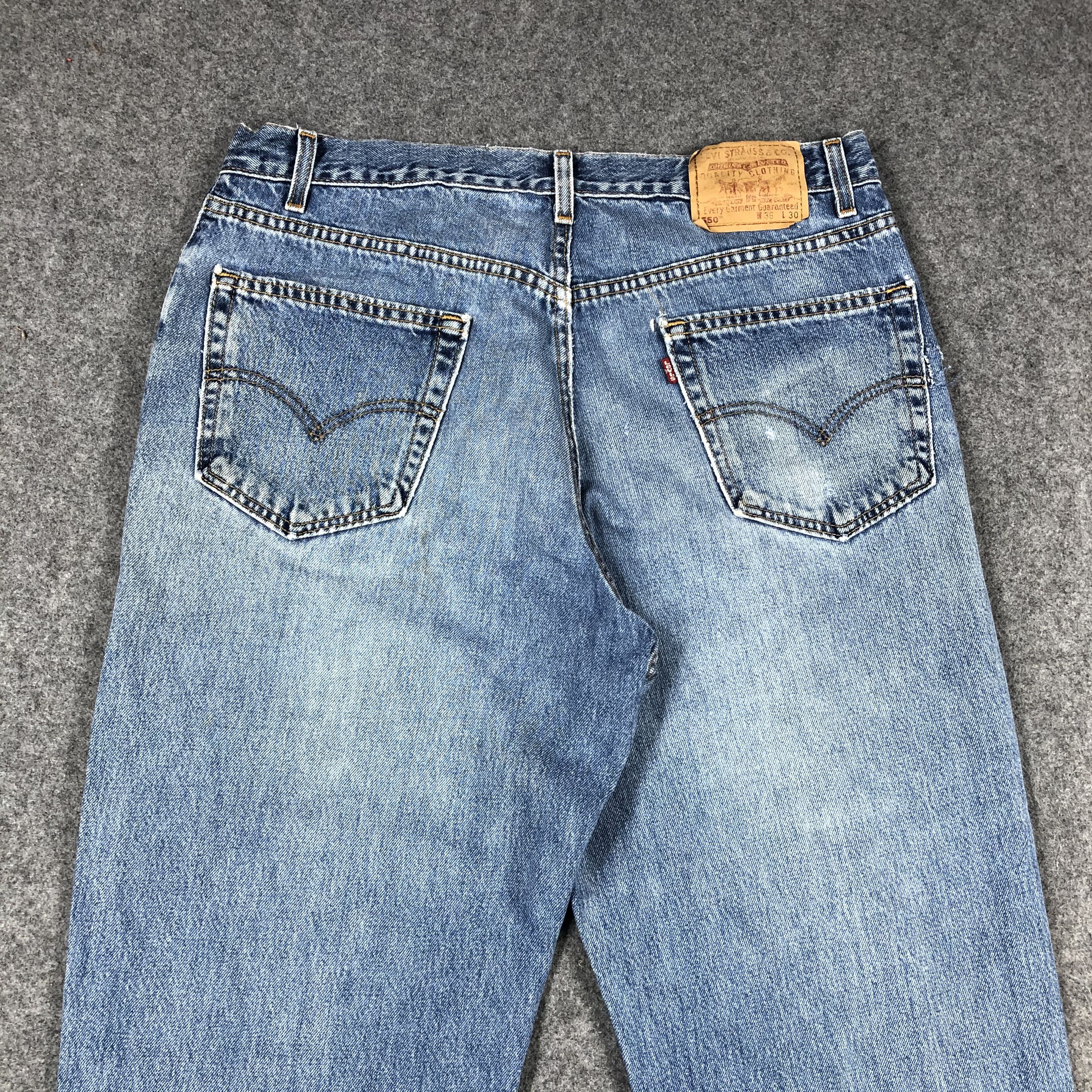 Levi's × Vintage Vintage Levis Jeans Lot 550-JM704 Size US 35 - 4 Thumbnail