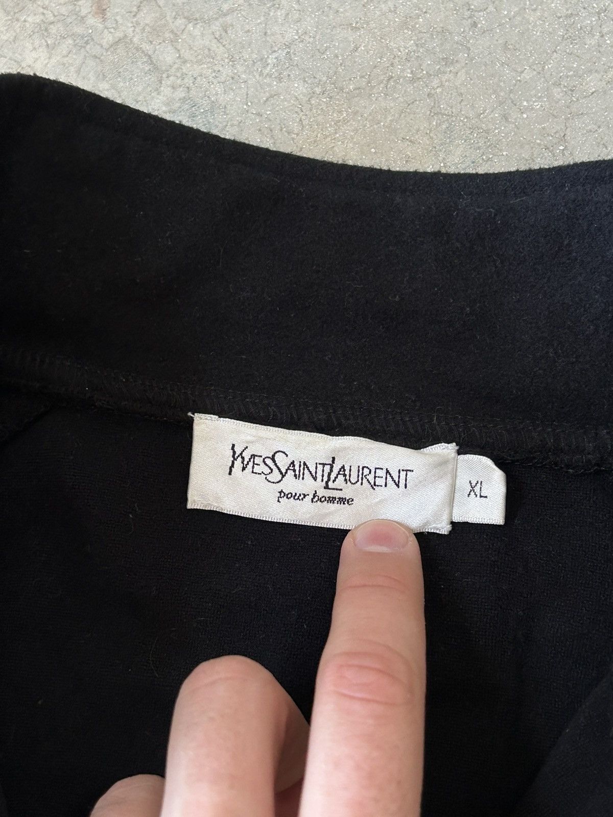 Yves Saint Laurent 90s Vintage Yves Saint Laurent YSL Fleece Zip Sweatshirt Size US XL / EU 56 / 4 - 9 Thumbnail