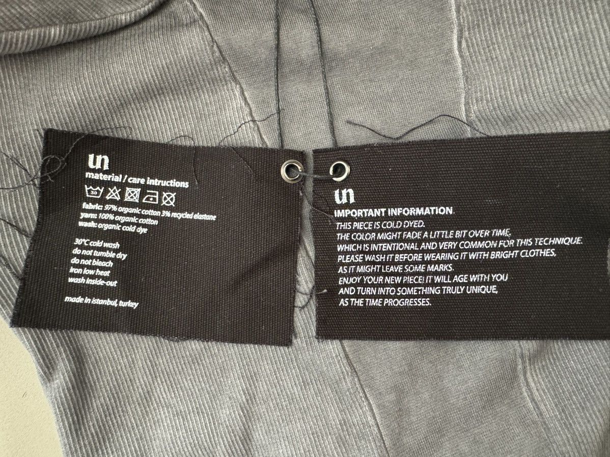 Unvain Studios Unvain Studios Washed Grey Mixed Rib Longsleeve Size US S / EU 44-46 / 1 - 4 Thumbnail