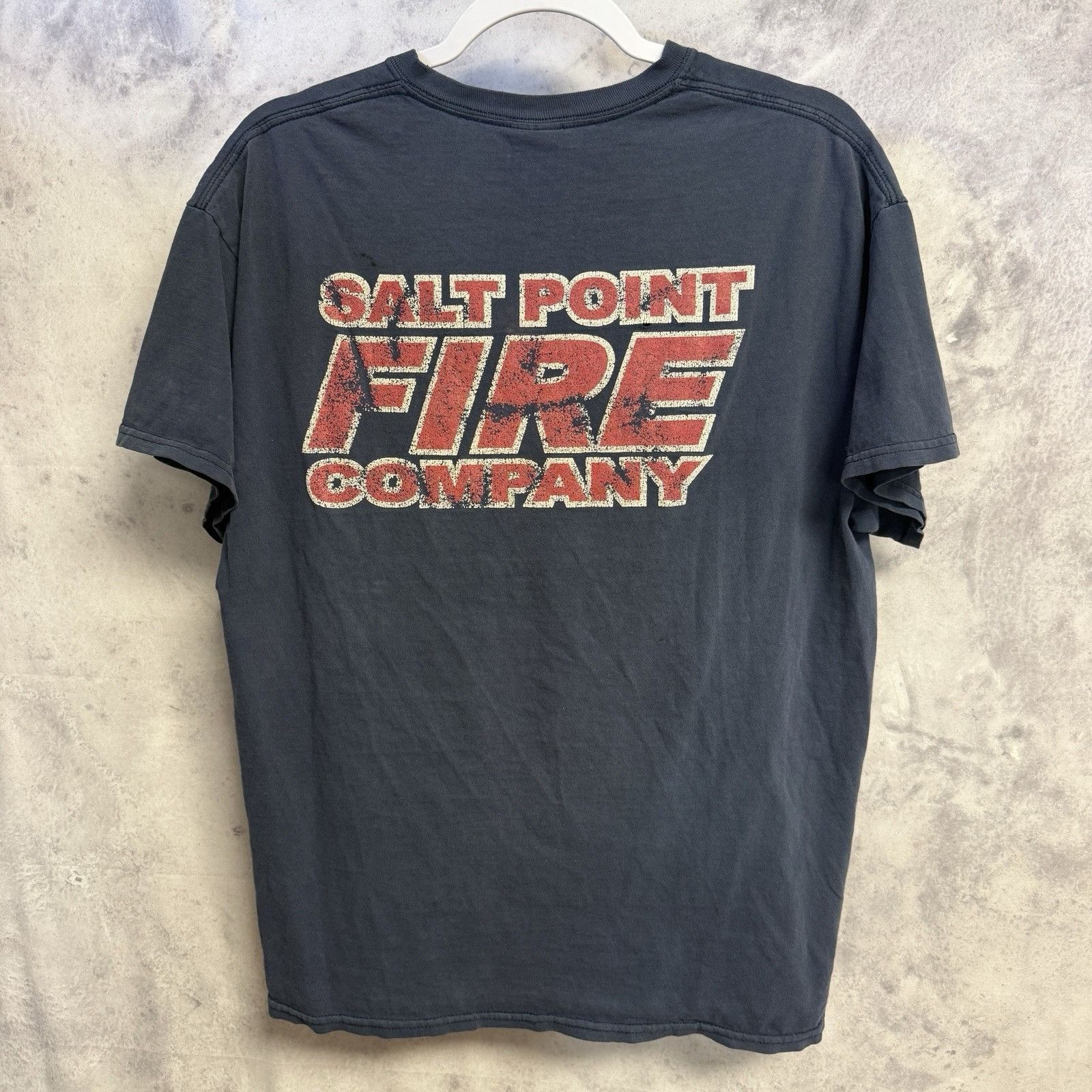 Vintage Vintage Salt Point NY Fire Dept T Shirt Mens Large Blue Y2K Size US L / EU 52-54 / 3 - 2 Thumbnail