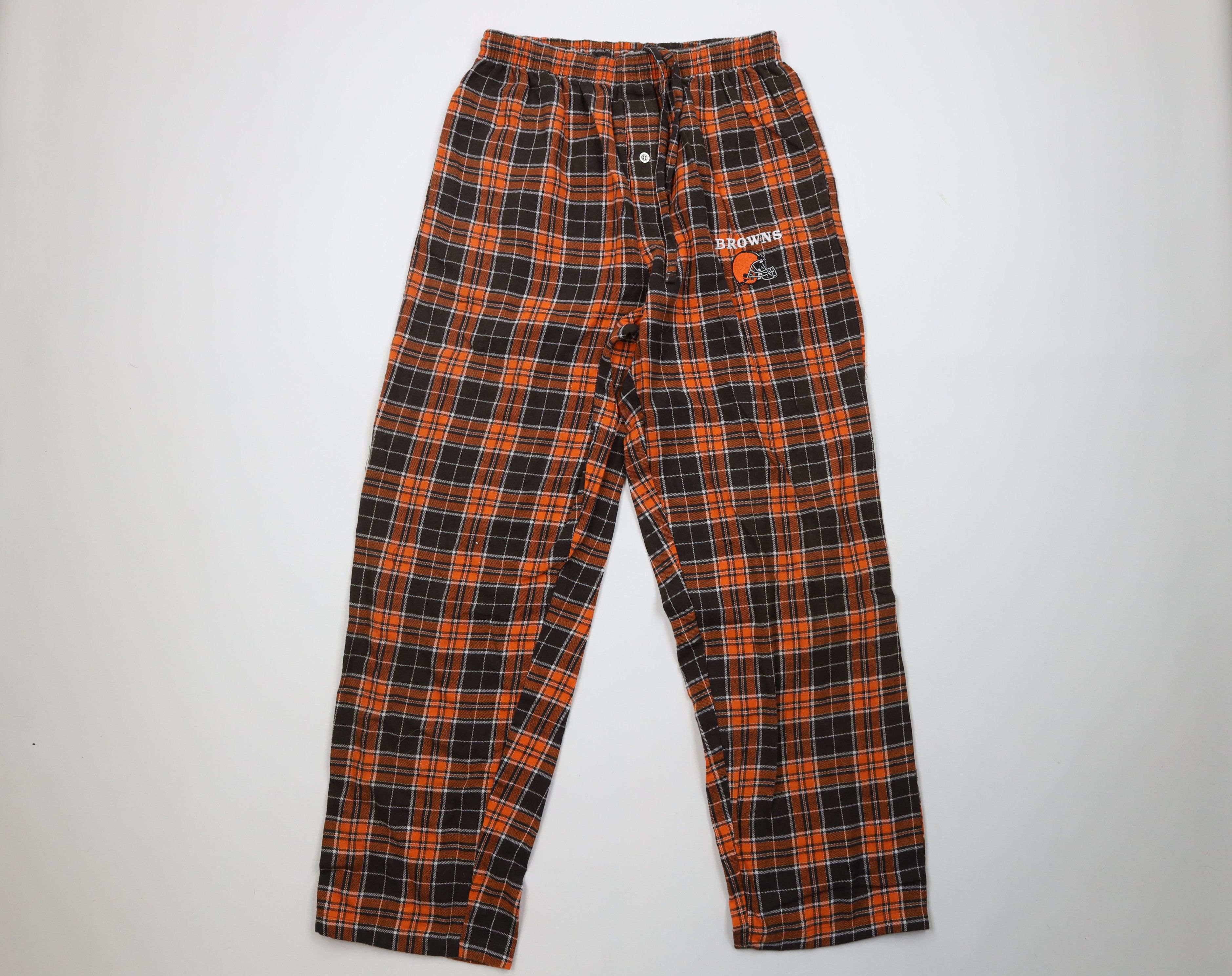 Vintage Vintage Y2K NFL Cleveland Browns Football Flannel Pants Size US 34 / EU 50 - 1 Thumbnail