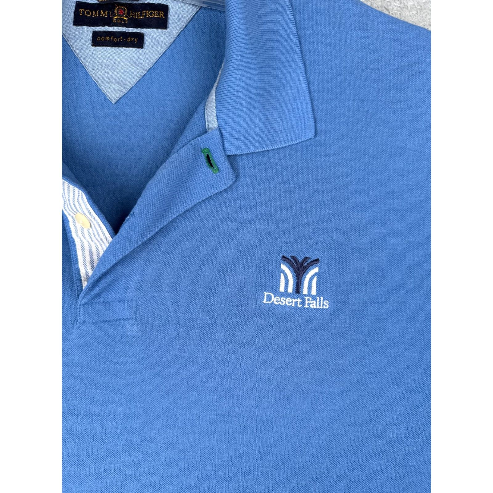 Tommy Hilfiger Tommy Hilfiger Polo Shirt Men XL Blue 100% Cotton Dessert Falls Logo Solid American Sports Size US XL / EU 56 / 4 - 6 Thumbnail