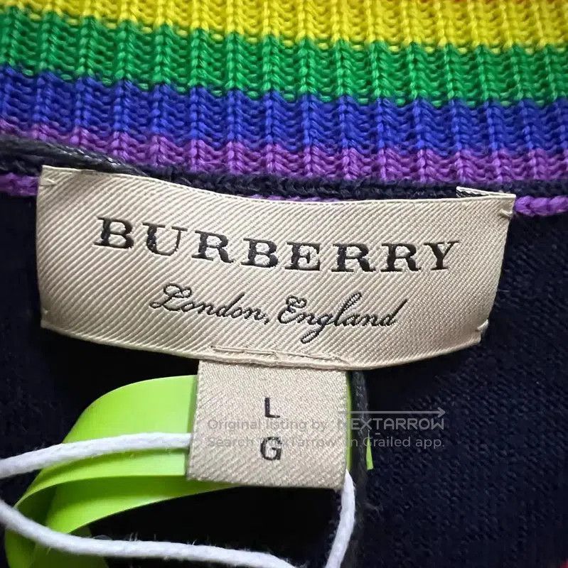 Burberry Burberry Women's Long Sleeve Knitted Wool Sweater. Size L / US 10 / IT 46 - 4 Thumbnail