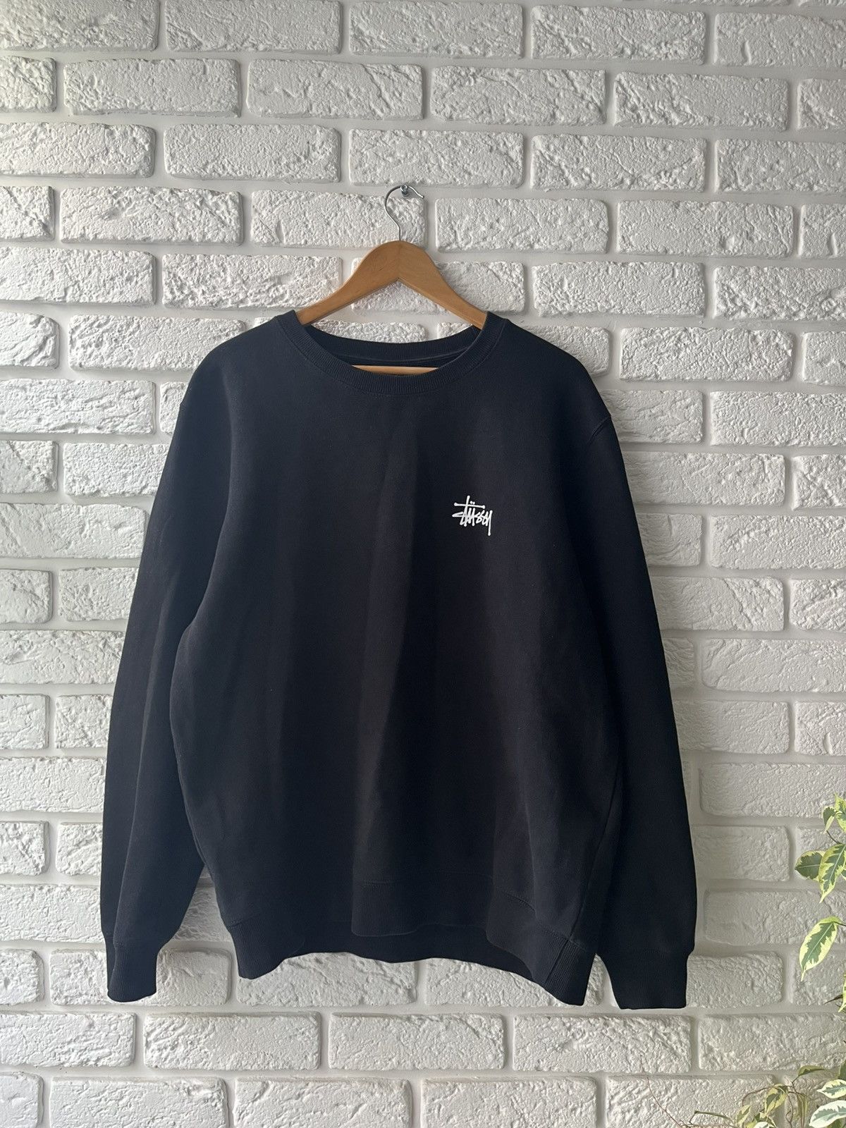 Stussy vintage black sweatshirt stussy Size US L / EU 52-54 / 3 - 1 Thumbnail