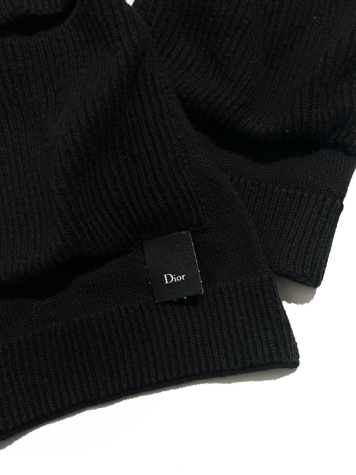 Dior Dior Homme Black Knitted Pocket Scarf Size ONE SIZE - 3 Thumbnail