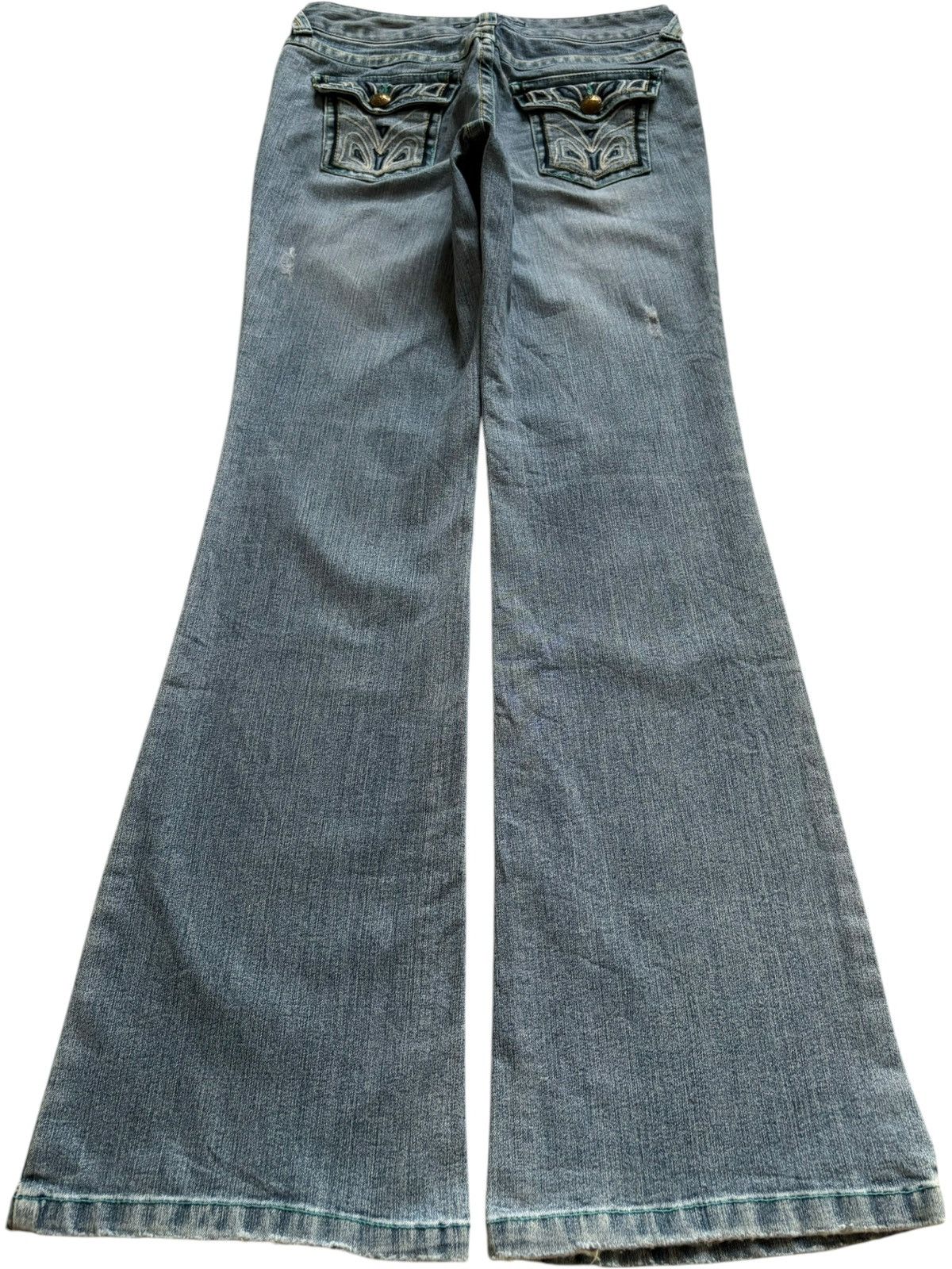 Japanese Brand SALES🔥Vintage Japanese Brand Blue Wash Bootcut Flare Jeans Size US 28 / EU 44 - 2 Thumbnail