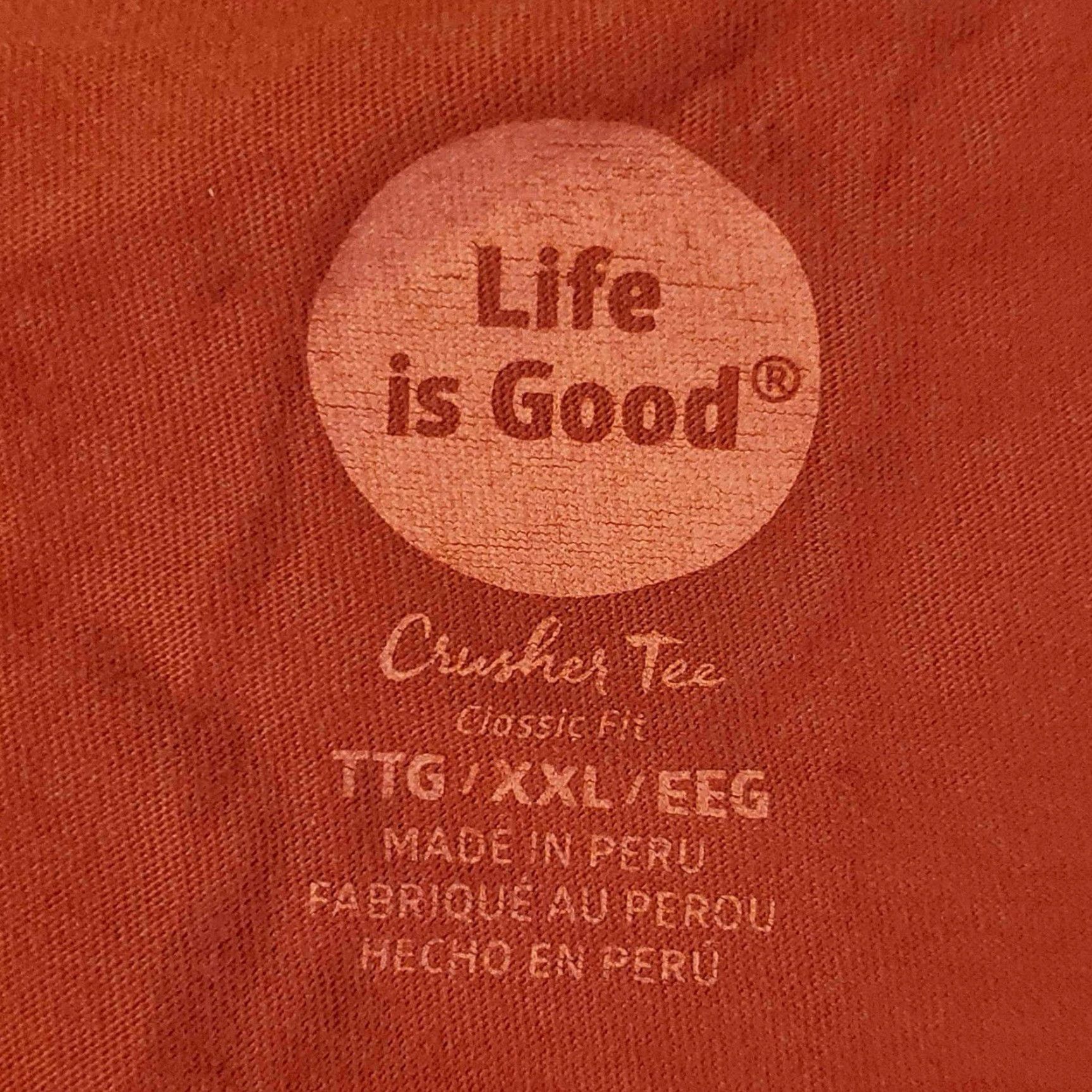 Life is Good Life Is Good Crusher Tee 2XLT Long Sleeve Snow Flake Joy Christmas Women red 2XL Tall Shirt Mens? Size XXL / US 16-18 / IT 52-54 - 2 Thumbnail