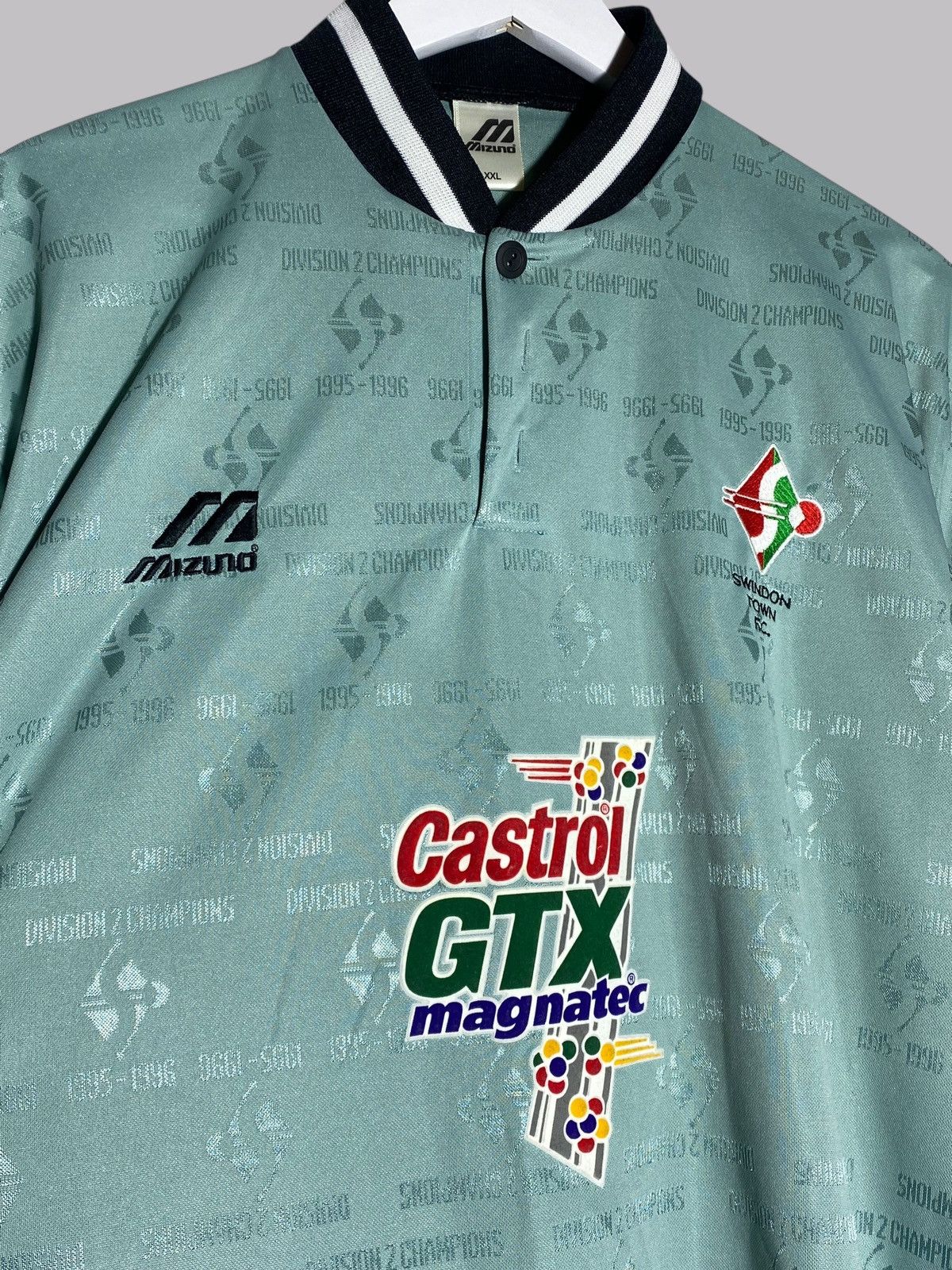Vintage Vintage Mizuno Swindon Town 1996/97 Third Football Shirt Size US XL / EU 56 / 4 - 3 Thumbnail