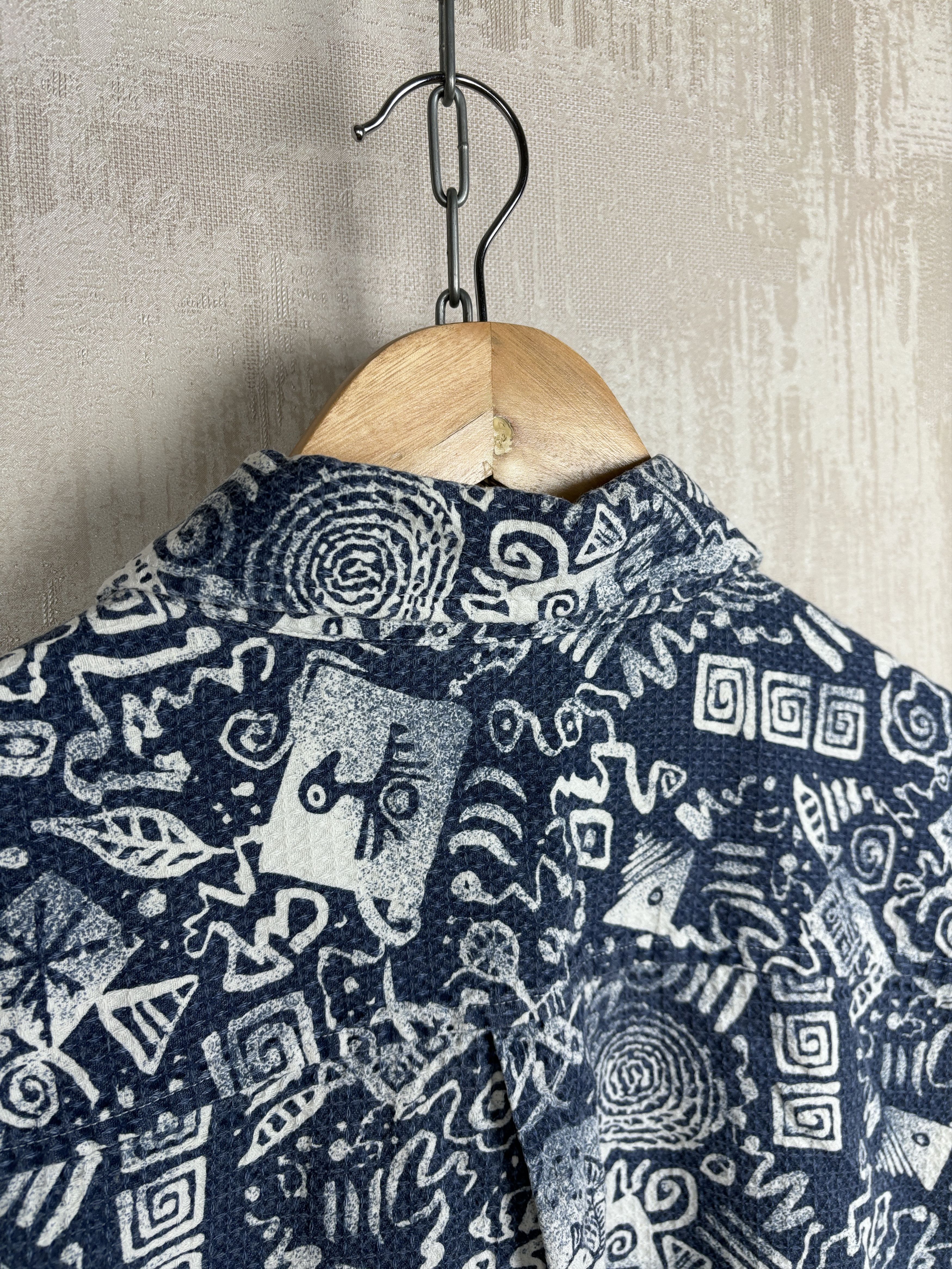 Vintage 90's Vinci Casual Abstract Navajo Style Long Sleeve Shirt Size US XL / EU 56 / 4 - 16 Thumbnail
