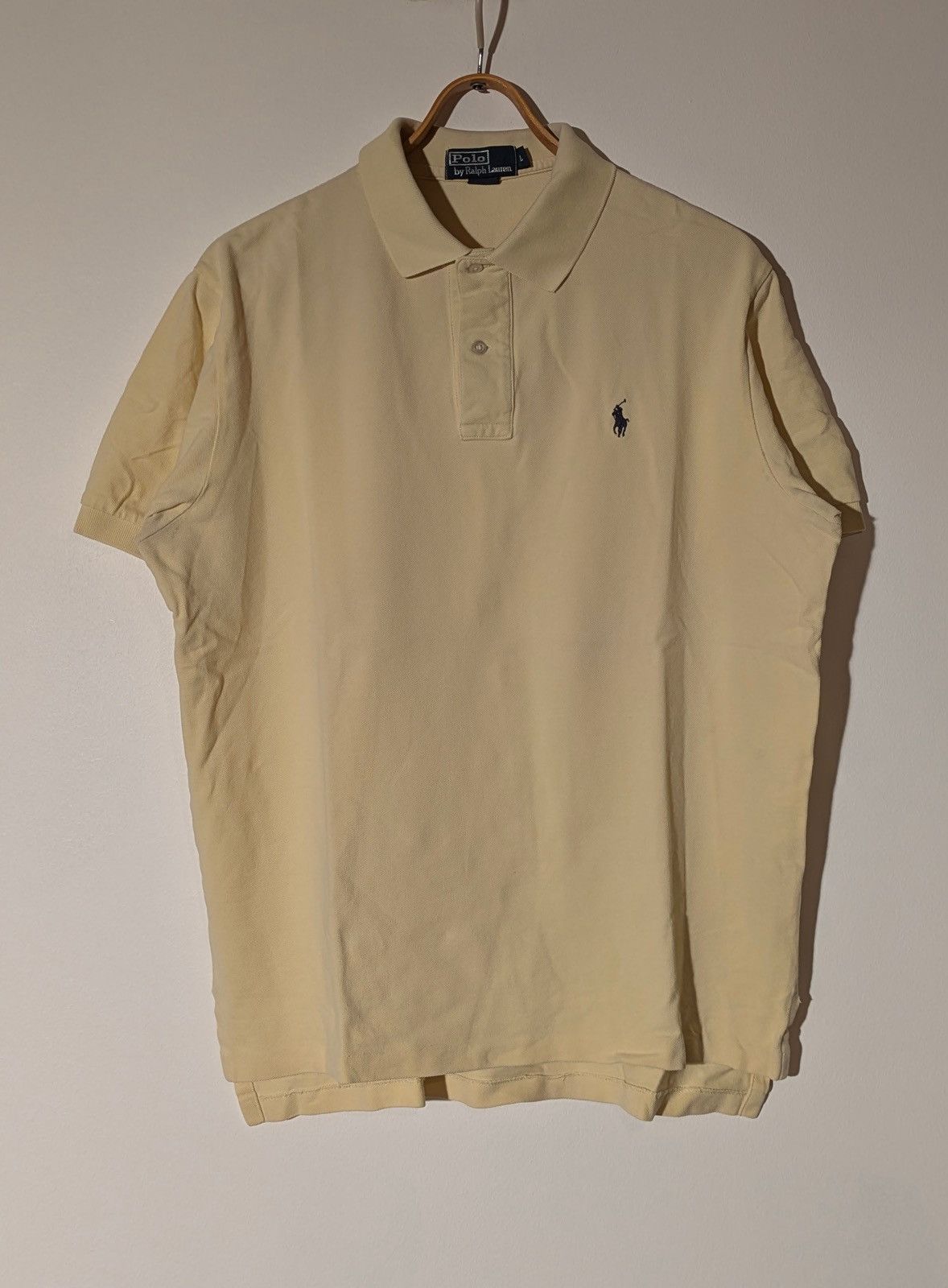 Polo Ralph Lauren 👕 Polo Ralph Lauren Polo Shirt – Pastel Yellow (Size L) Size US L / EU 52-54 / 3 - 1 Thumbnail