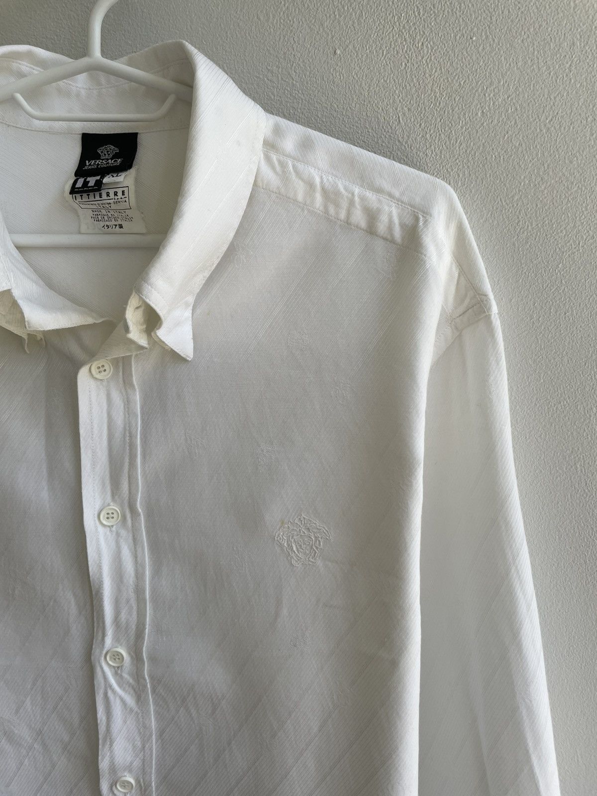 Versace Versace Monogram Vintage Button Up Shirt Size US XL / EU 56 / 4 - 3 Thumbnail