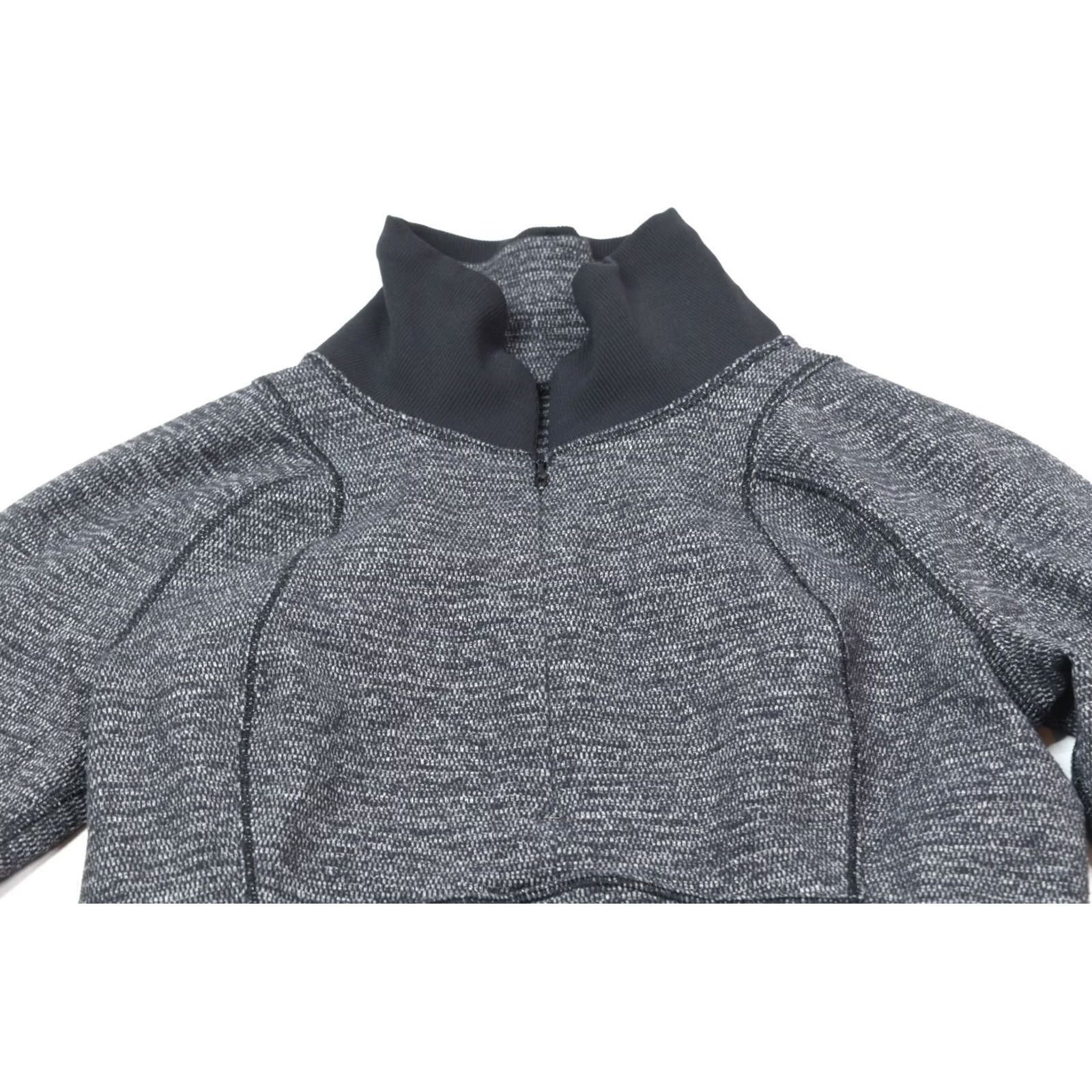 Lululemon Lululemon Runderful 1/4 Zip Top Womens Long Sleeve Pullover Yoga Black Grey N/A Size S / US 4 / IT 40 - 3 Thumbnail