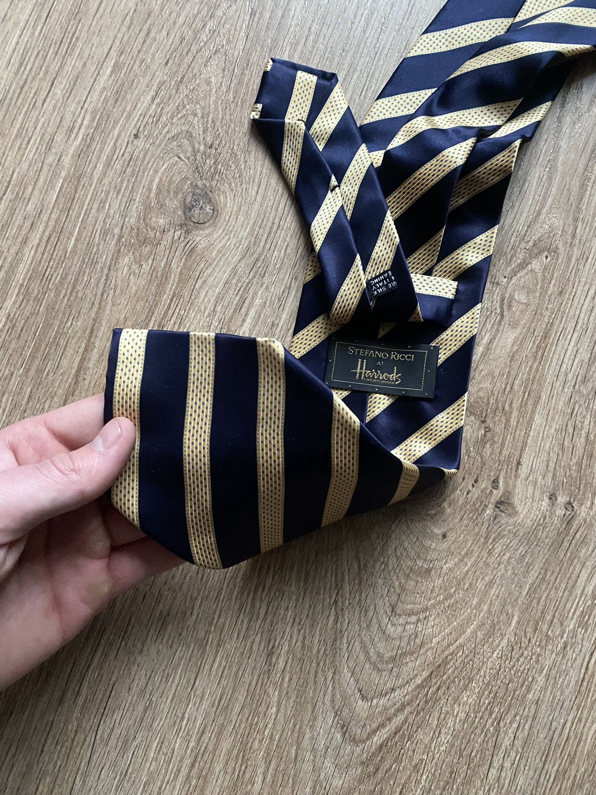 Stefano Ricci Rare Tie Luxury Brand Stefano Ricci 100% silk striped tie Size ONE SIZE - 5 Thumbnail