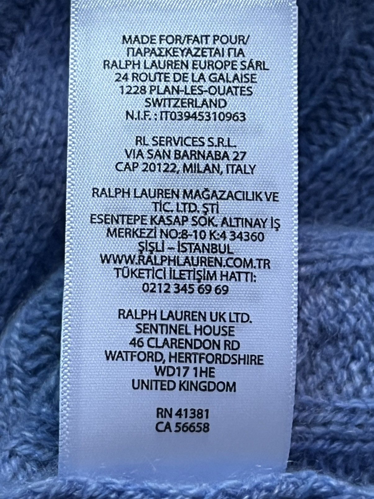 Polo Ralph Lauren Polo Ralph Lauren Cable-Knit Blue Cashmere Sweater Men’s XL Size US XL / EU 56 / 4 - 4 Thumbnail