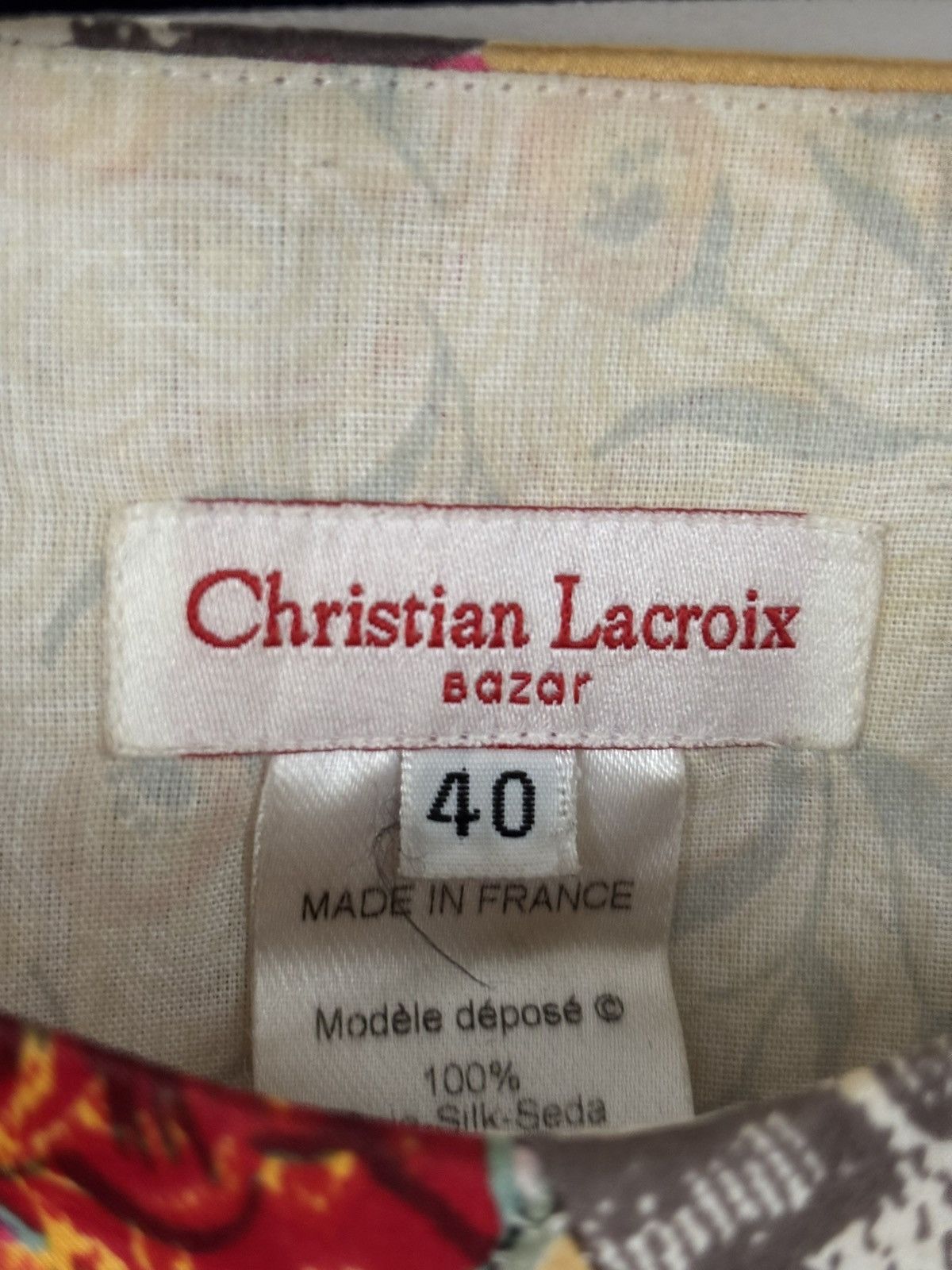 Christian Lacroix Vintage Christian Lacroix Bazar Silk Corset Top Size M / US 6-8 / IT 42-44 - 2 Thumbnail