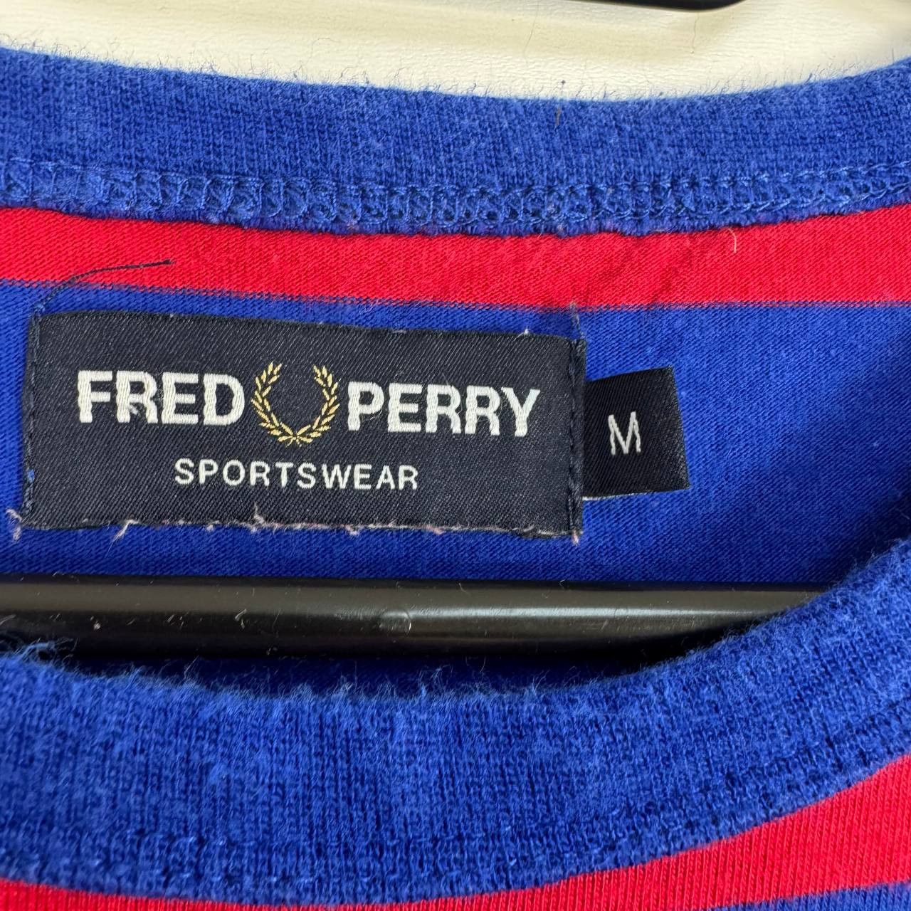 Fred Perry Fred Perry Striped T-Shirt Red Blue Crew Neck Mens Size M Size US M / EU 48-50 / 2 - 3 Thumbnail