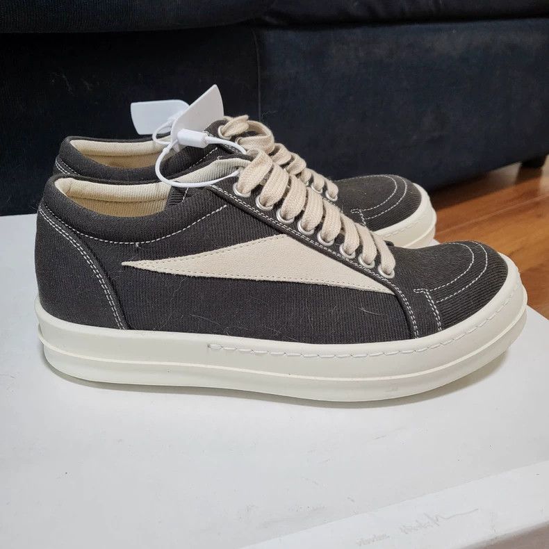 Rick Owens Rick Owens Low Top Canvas Sneakers-dmc Size US 5.5 / EU 38 - 1 Thumbnail