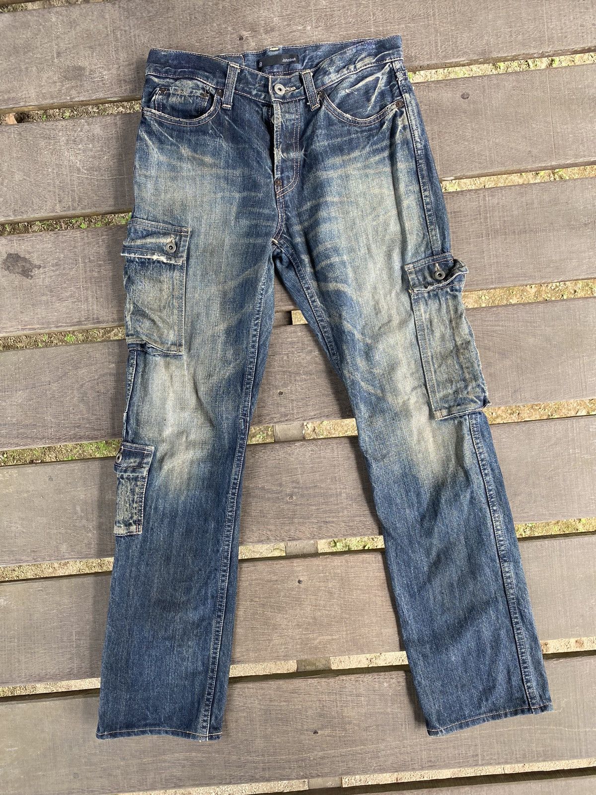 image of s Vintage John Bull Denim (Distressed) in Blue Denim, Men's (Size 30)