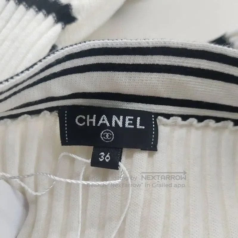 Chanel Chanel Summer Cotton Skirt in Cream White . Size 27" / US 4 / IT 40 - 3 Thumbnail