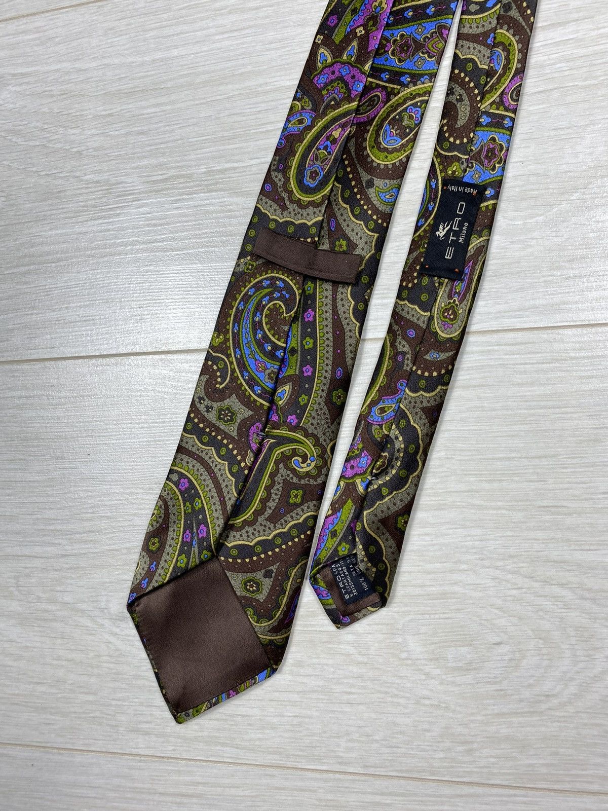 Etro × Vintage ETRO Milano Italy Paisley Cravatte Size ONE SIZE - 9 Thumbnail