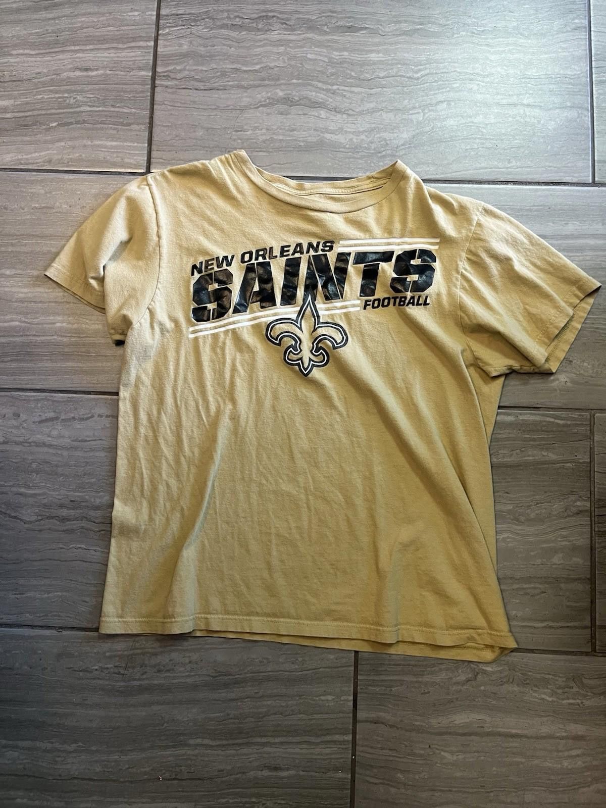 Other New Orleans Saints Shirt Mens Large Tan NFL Football Team Size ONE SIZE - 1 Thumbnail