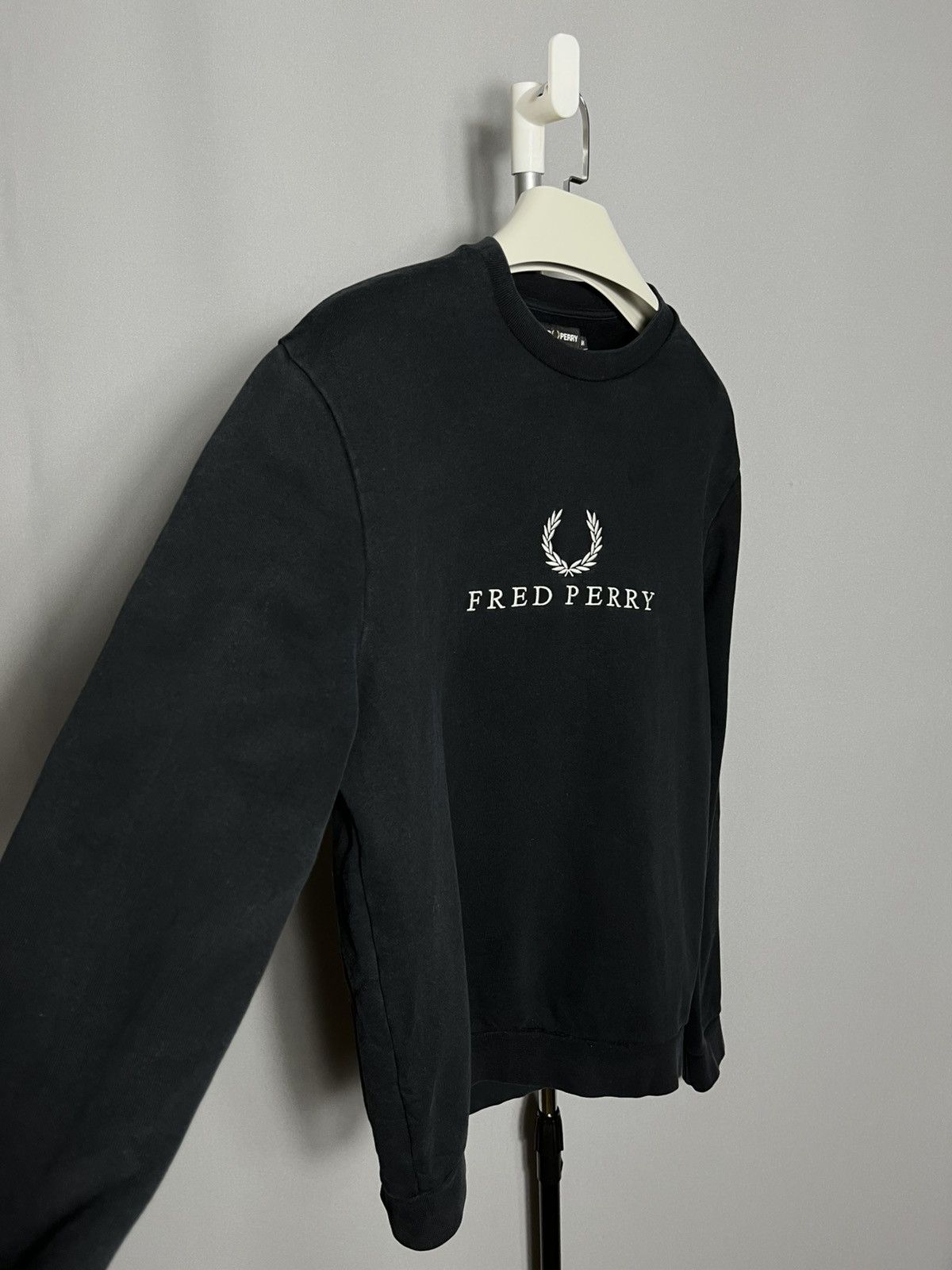 Fred Perry Fred Perry Sportswear Sweatshirt Black Cotton Big Logo Long Size US M / EU 48-50 / 2 - 3 Thumbnail