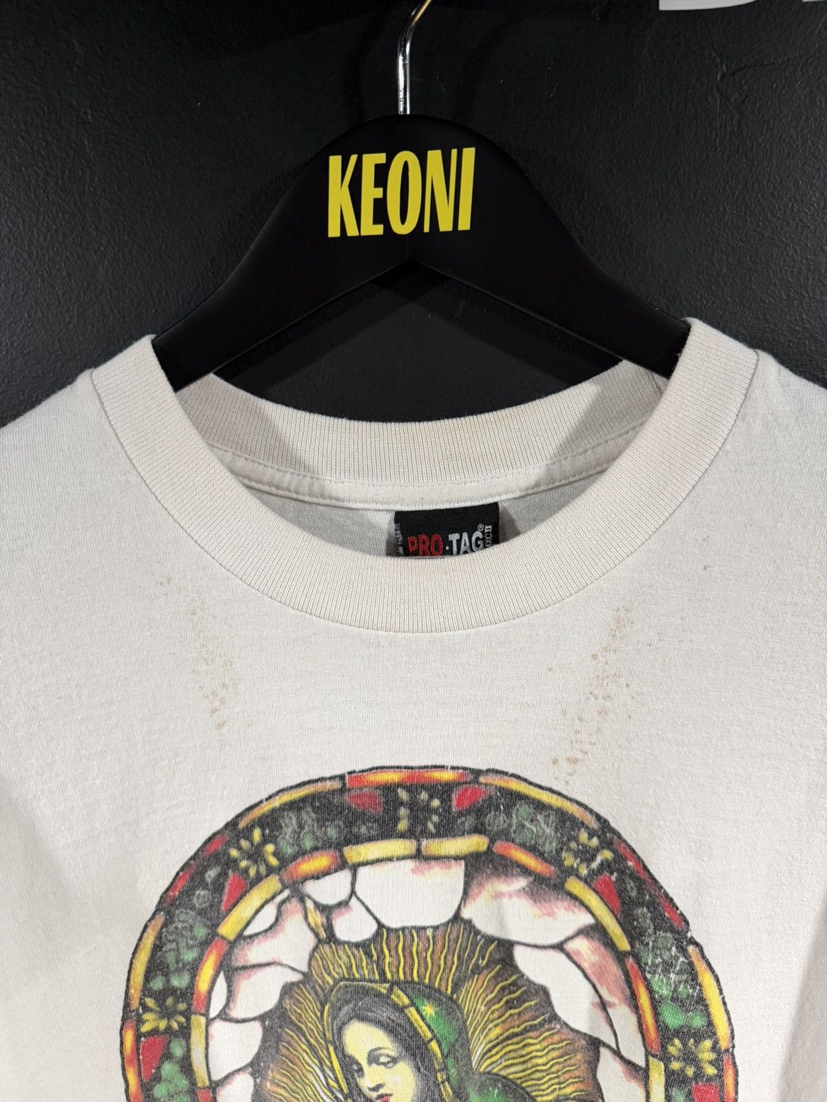 Vintage 2000s Y2K Vintage Virgin of Guadalupe Jesus Grunge Tee XXL Size US XXL / EU 58 / 5 - 4 Thumbnail