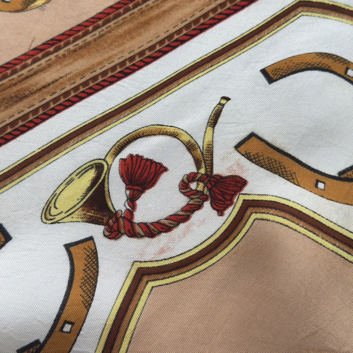 Italian Vintage Horse Head Silk Scarf