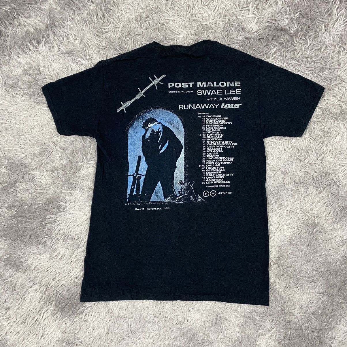 Band Tees × Rap Tees × Vintage Rap tee post malone runaway tour 2019 Size US S / EU 44-46 / 1 - 2 Thumbnail
