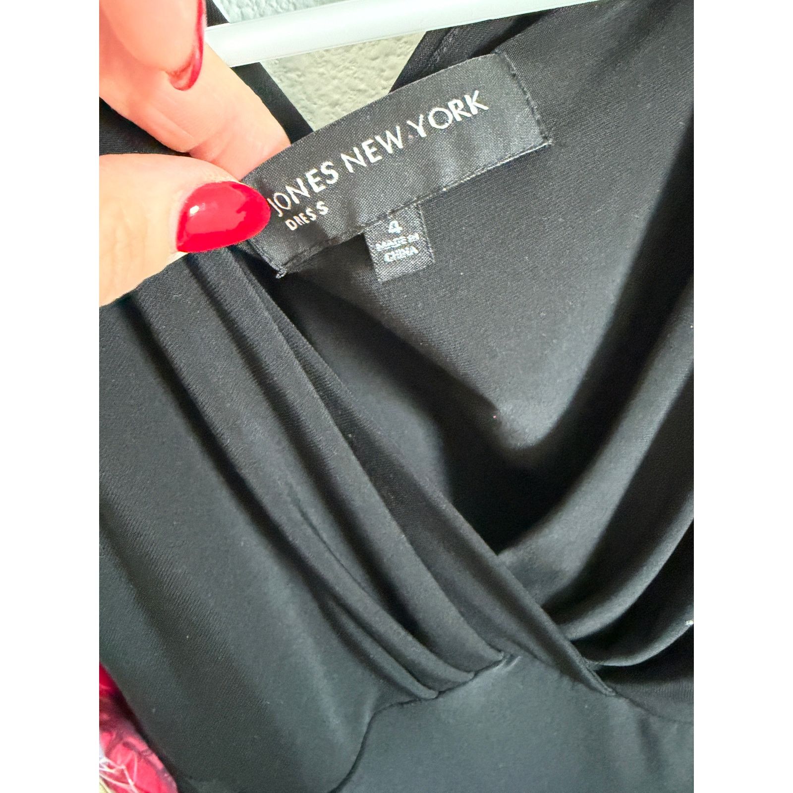 Jones New York Jones New York Sleeveless V-Neck Wrap Front Cocktail Dress Size S / US 4 / IT 40 - 7 Thumbnail