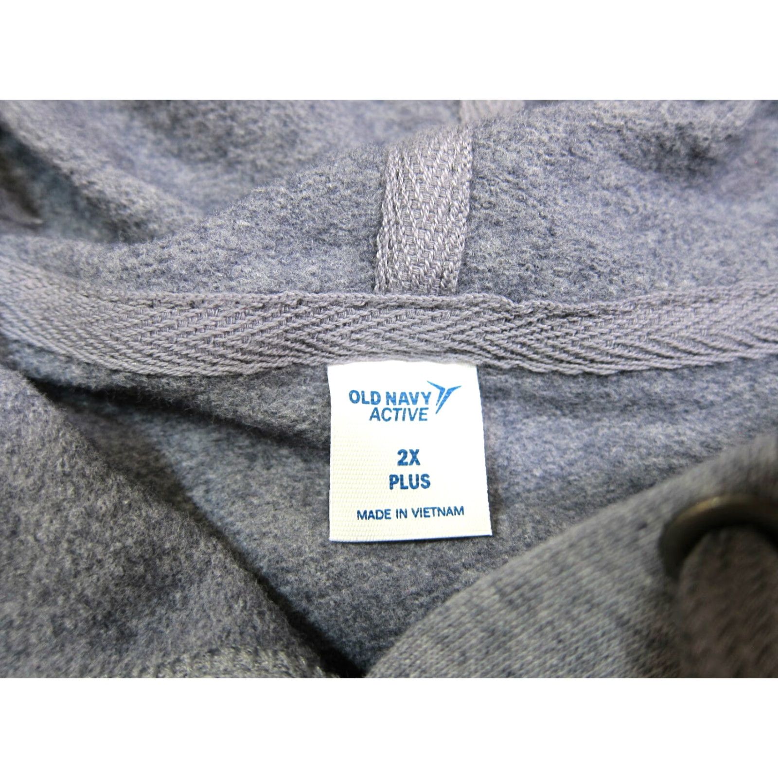 Old Navy VINTAGE Old Navy Active Cotton Stretch Grey Rainbow Hooded Pullover Sweatshirt Women 2X Size XXL / US 16-18 / IT 52-54 - 3 Thumbnail