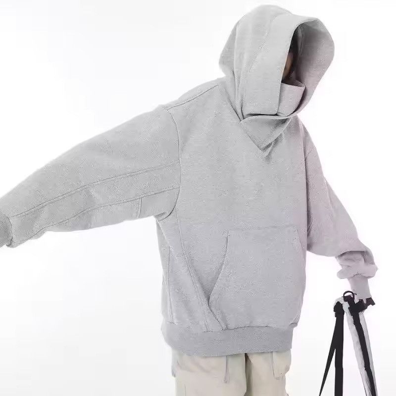 Japanese Brand Streetwear Y2K Unisex Oversized Face Cover Hoodie Size US XXL / EU 58 / 5 - 3 Thumbnail