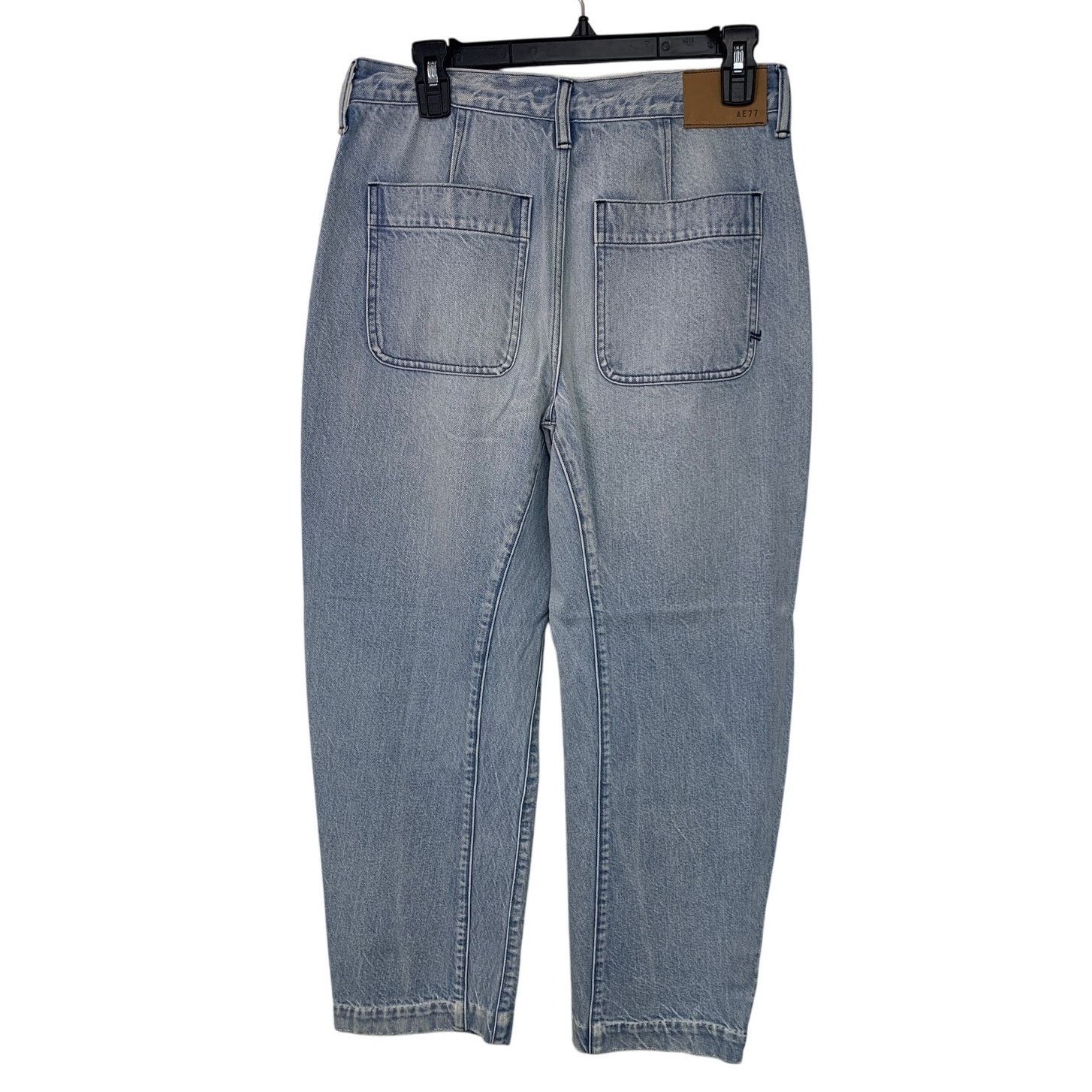 American Eagle Outfitters New American Eagle AE77 Womens 27 Cotton Blue Mom Jeans Size 30" / US 8 / IT 44 - 3 Thumbnail