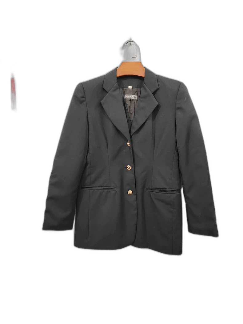 Vintage Versace Black Blazer Coat