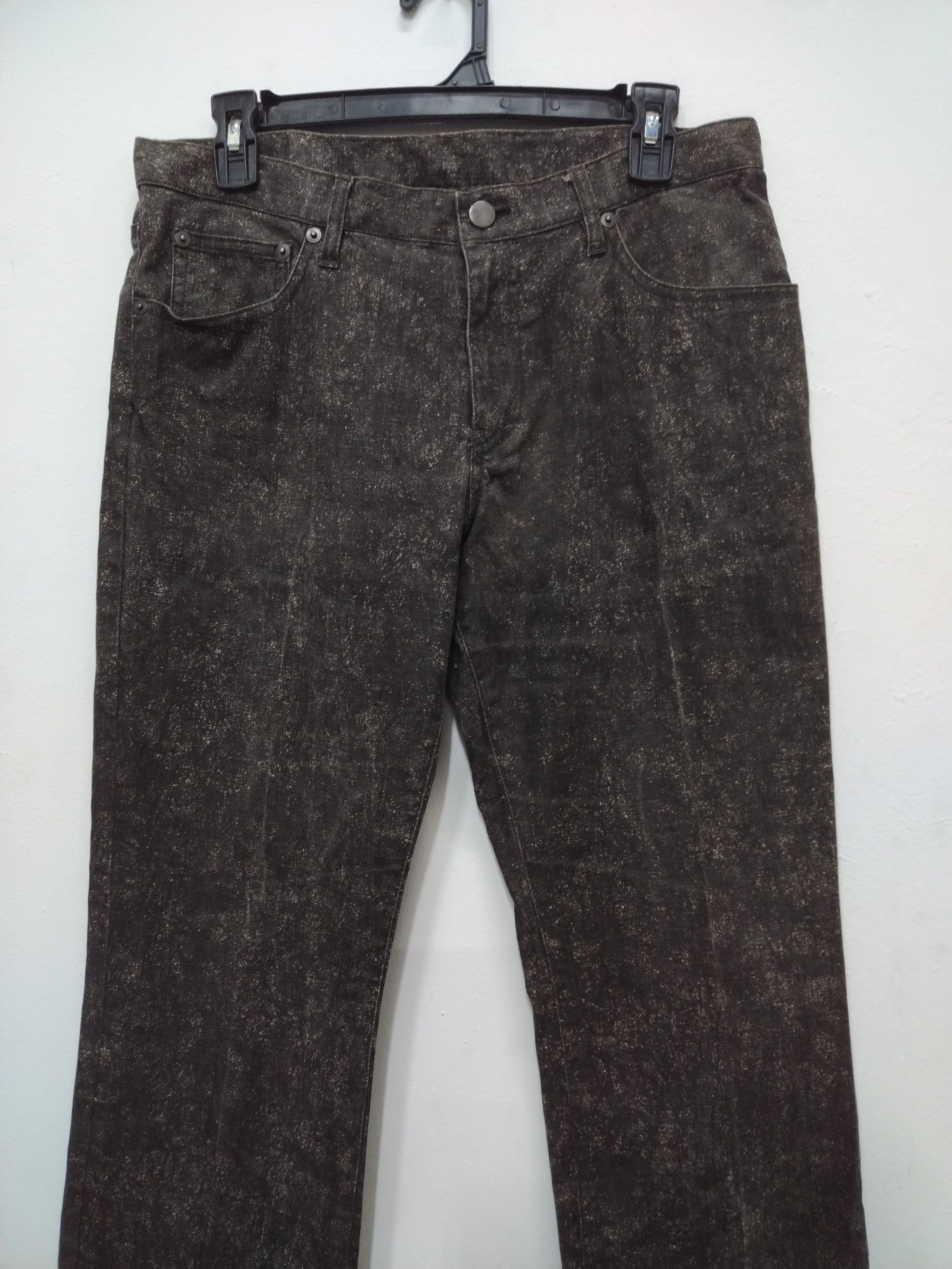 14th Addiction MICHEL KLEIN PARIS washed design straight cut denim jeans Size US 31 - 4 Thumbnail