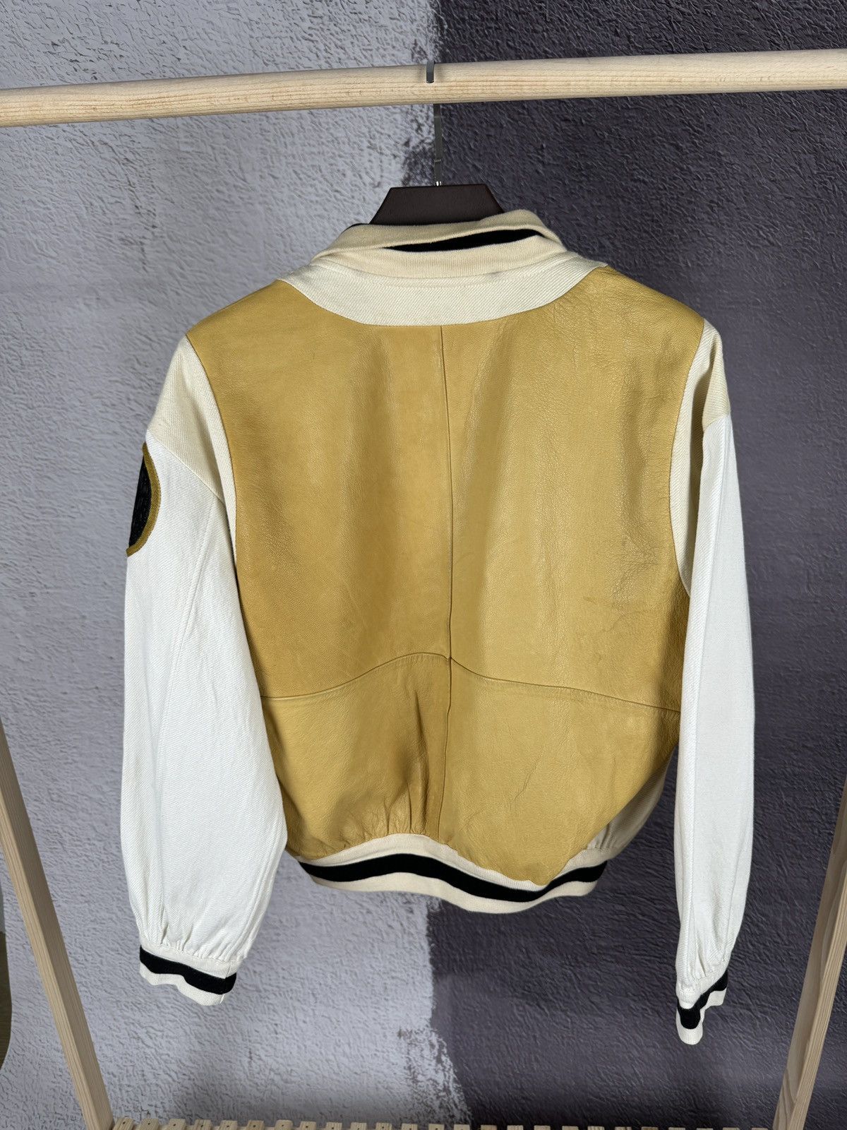 GF Ferre Gianfranco Ferre leather canvas made in Italy jacket rare Size US M / EU 48-50 / 2 - 15 Thumbnail