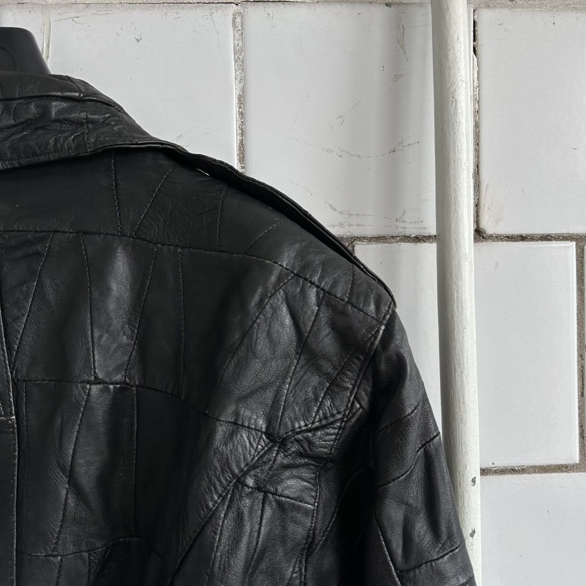 Japanese Brand × Vintage Vintage Japanese Style Moto Leather Jacket Style USA Y2K 90s Size M / US 6-8 / IT 42-44 - 9 Thumbnail