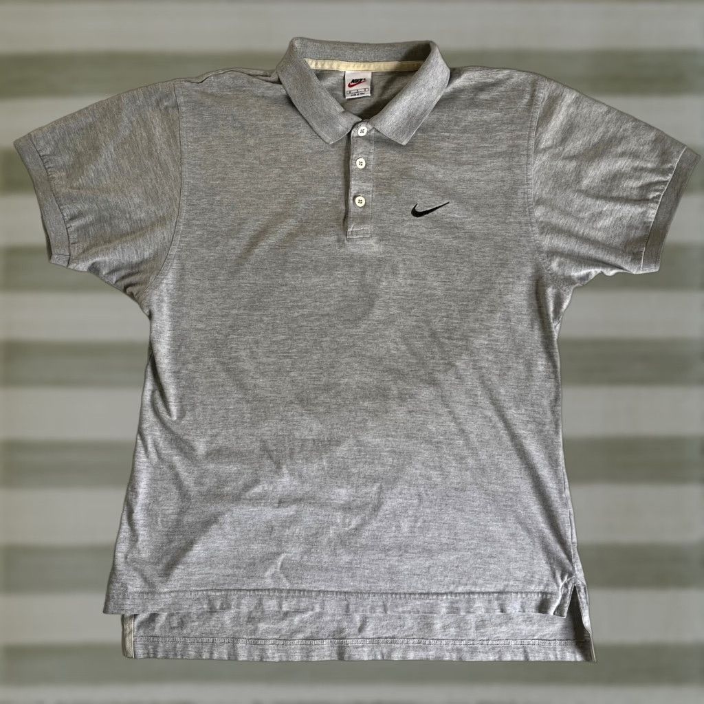 Nike Nike Polo Shirt Men’s Vintage 90s Heather Gray Size M Polo Mens Nike 90s Vintage Shirt Size US M / EU 48-50 / 2 - 1 Thumbnail