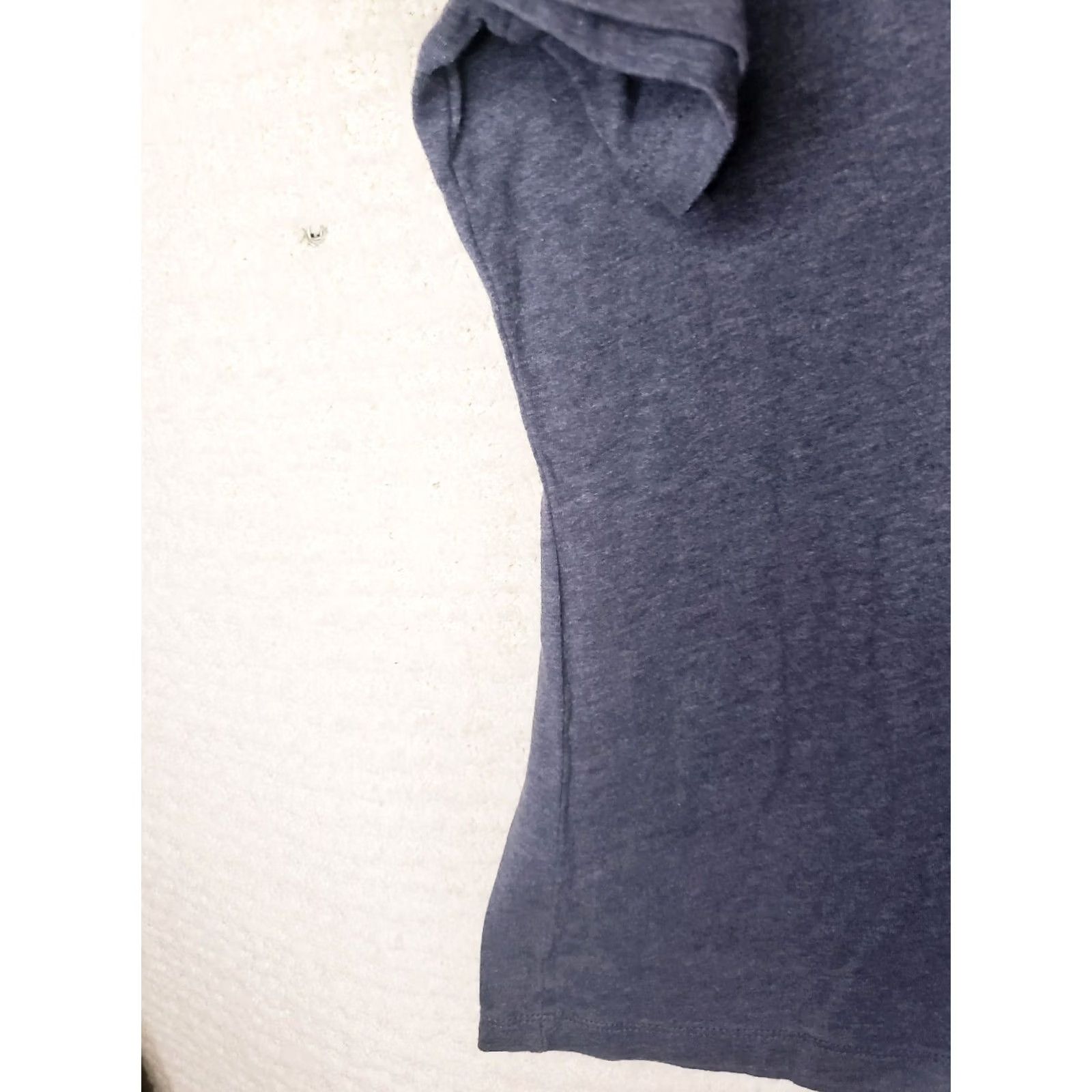 Vintage Nine Line Apparel Womens L Blue S. Sleeve Shirt "Blessed Are The Peacekeepers Size L / US 10 / IT 46 - 4 Thumbnail